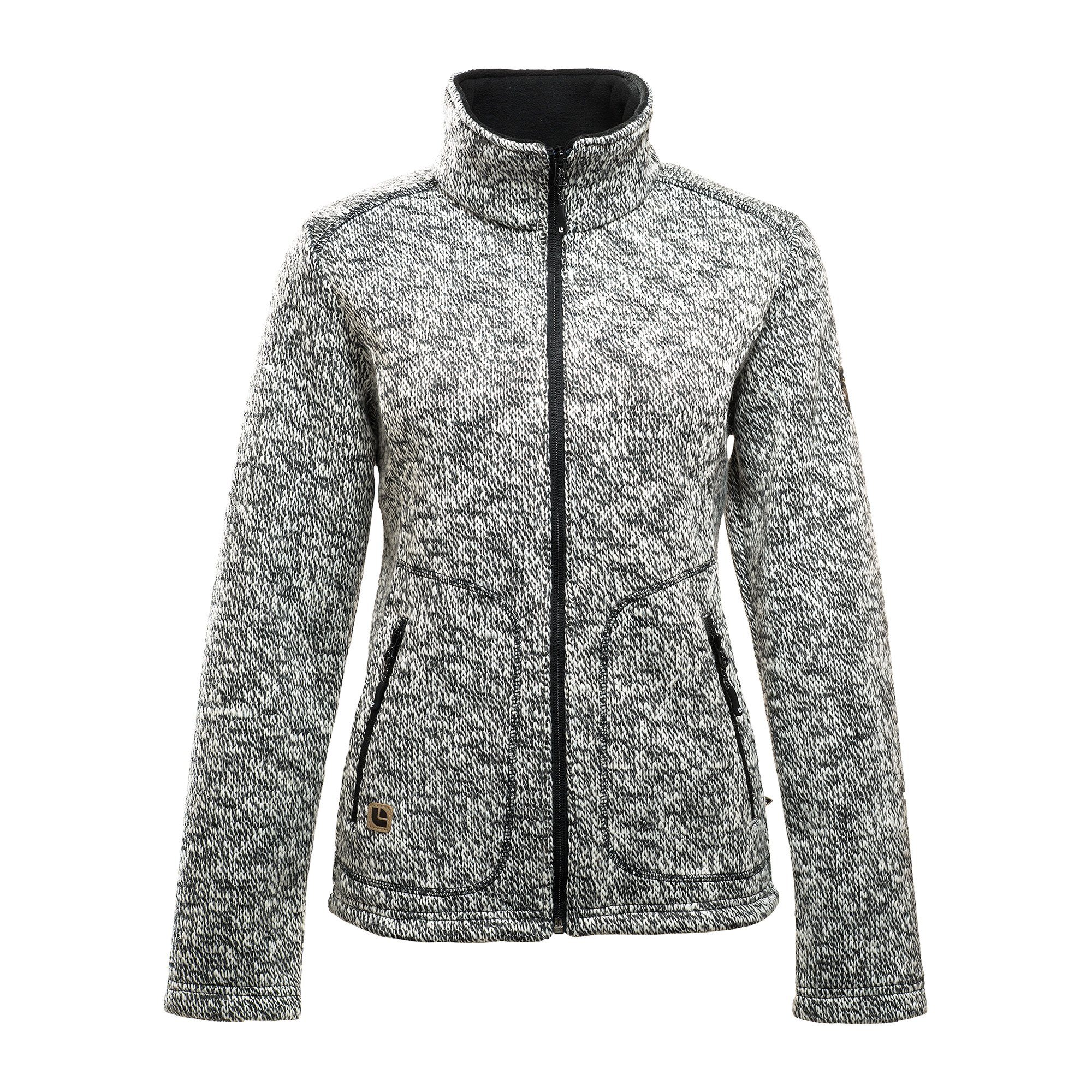 DEPROC Active Strickfleecejacke WILLMORE MELANGE WOMEN in edler Optik