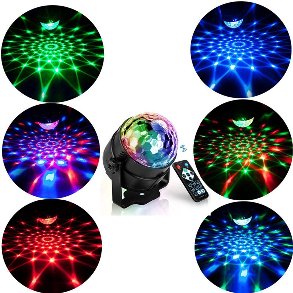Discolicht Disco RGB licht Lampe GelldG Aktivität LED Party Musik Discokugel, LED