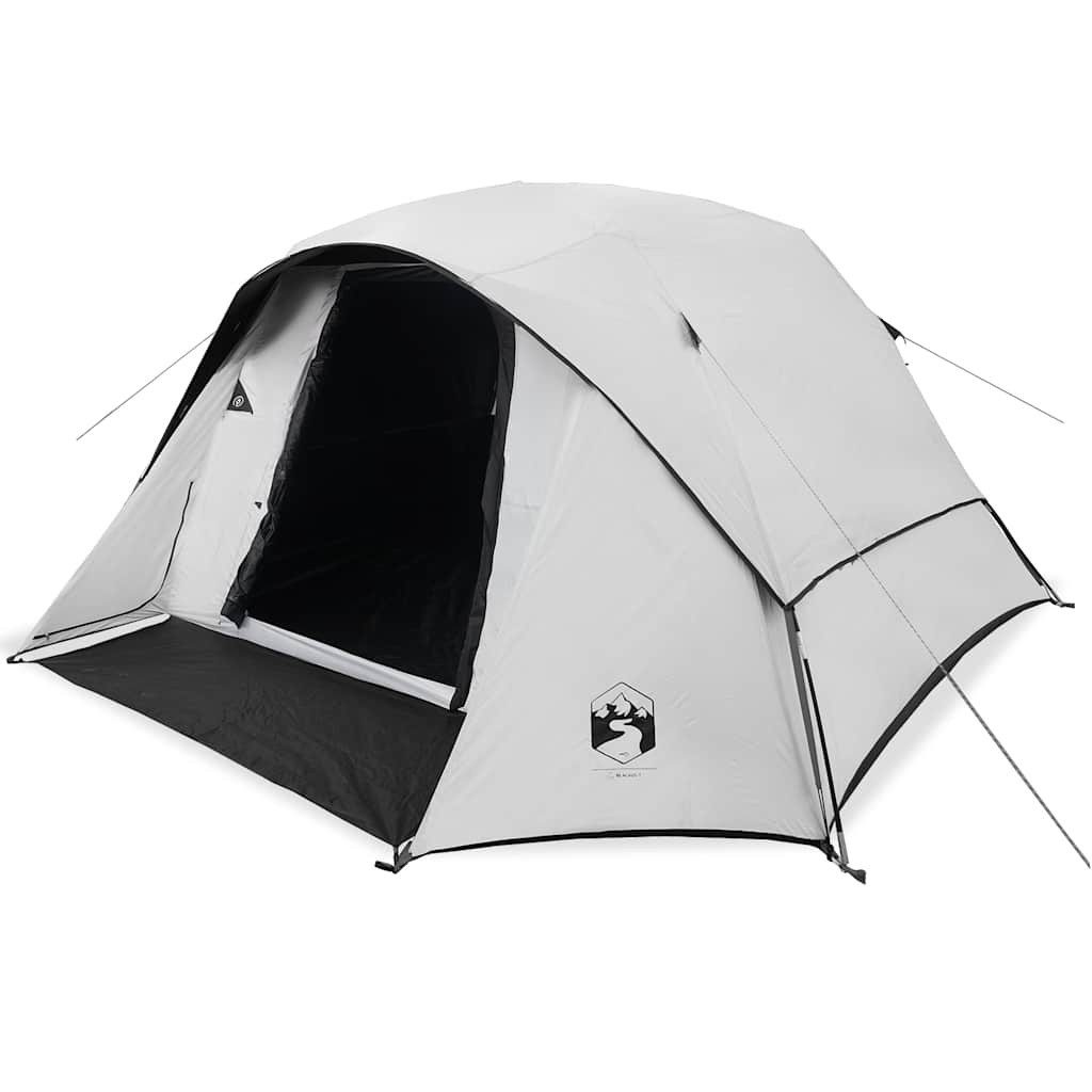 vidaXL Kuppelzelt Campingzelt 4 Personen Weiß Verdunkelt Wasserdicht, (1 tlg)