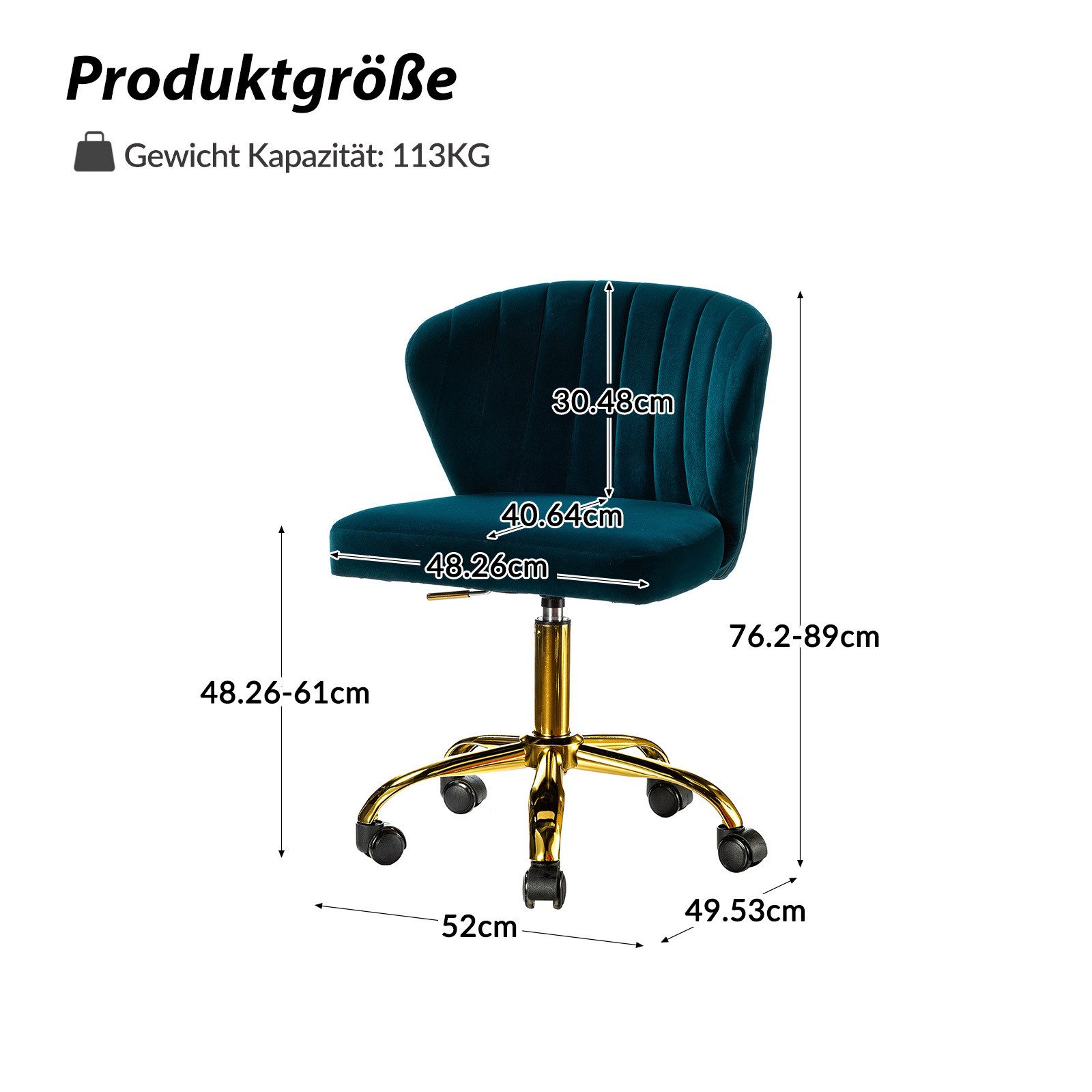 HULALA HOME Stuhl Bürostuhl Computerstuhl Schminktischstuhl günstig online kaufen