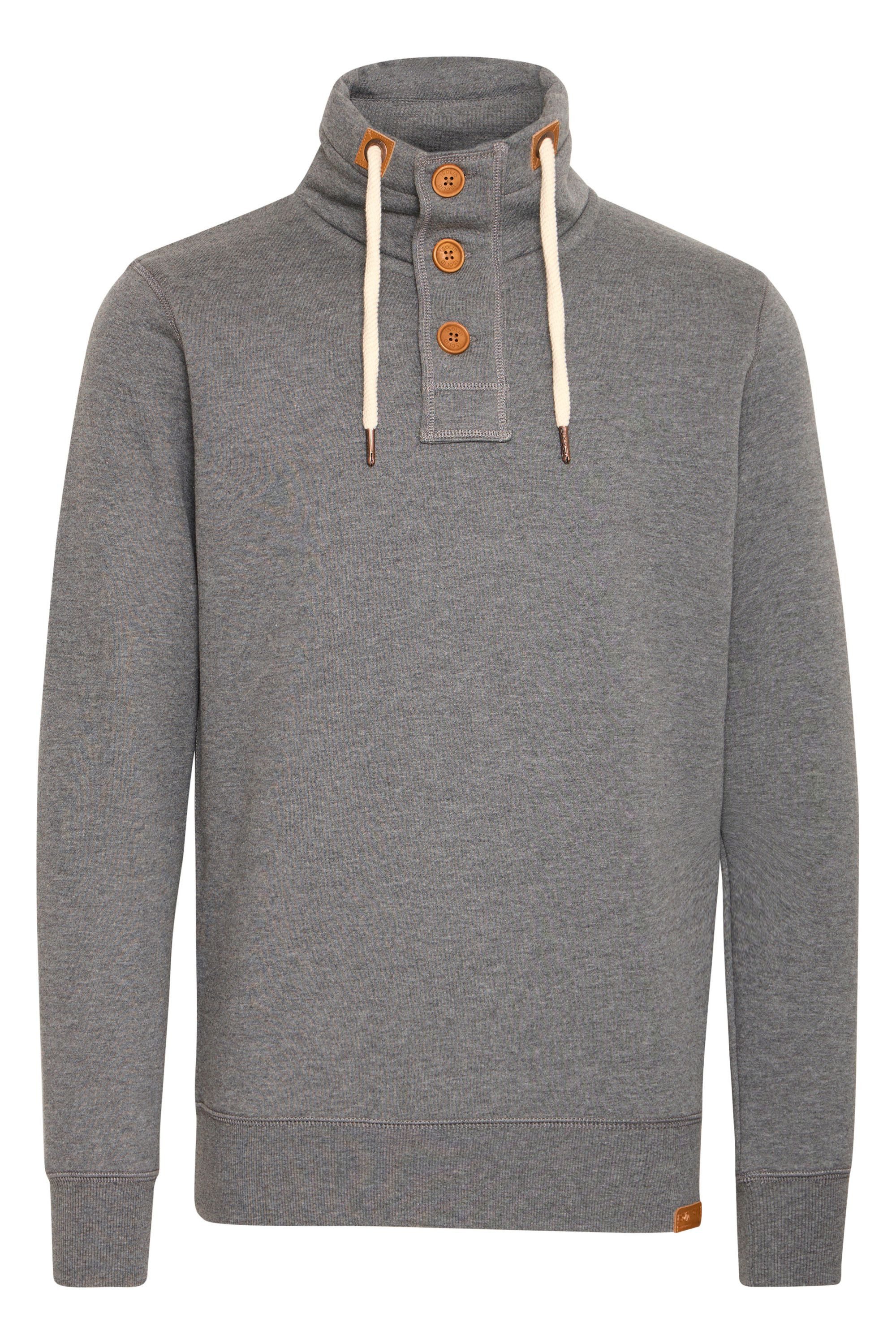 !Solid Stehkragenpullover SDTripTroyer Sweatpullover mit Knopfleiste günstig online kaufen