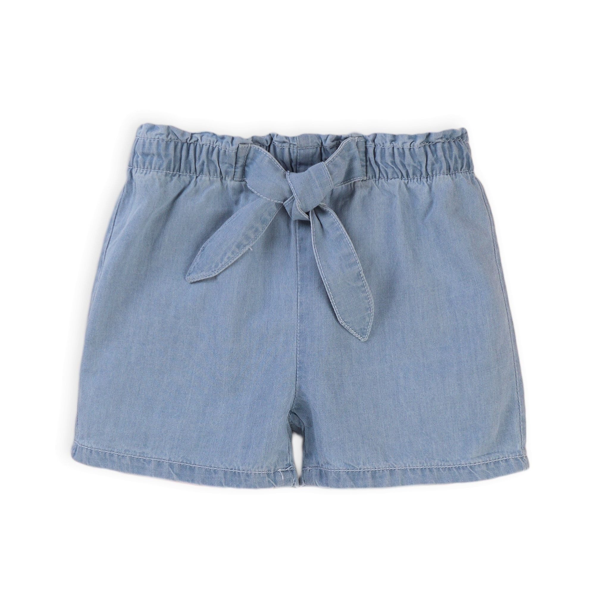 MINOTI Shorts Chambray-Shorts mit Paperbag-Taille (3y-8y)