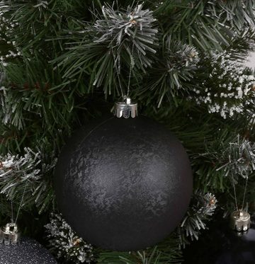Sarcia.eu Weihnachtsbaumkugel Anthrazitfarbene Christbaumkugeln, Set 10cm, 3 Stück x 1 Pack