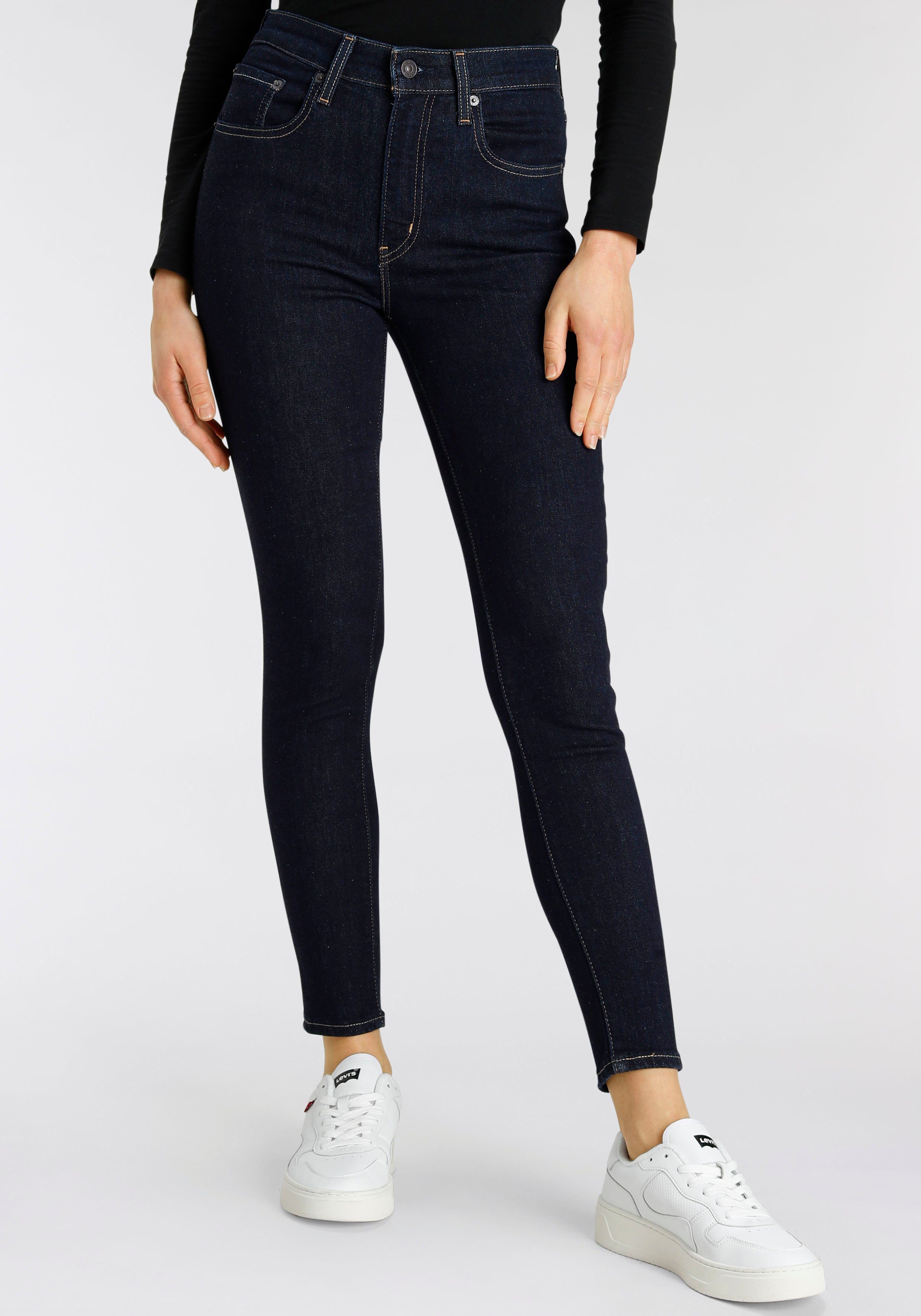 High Levi's® mit 721 rise Skinny-fit-Jeans denim Bund hohem skinny rinsed