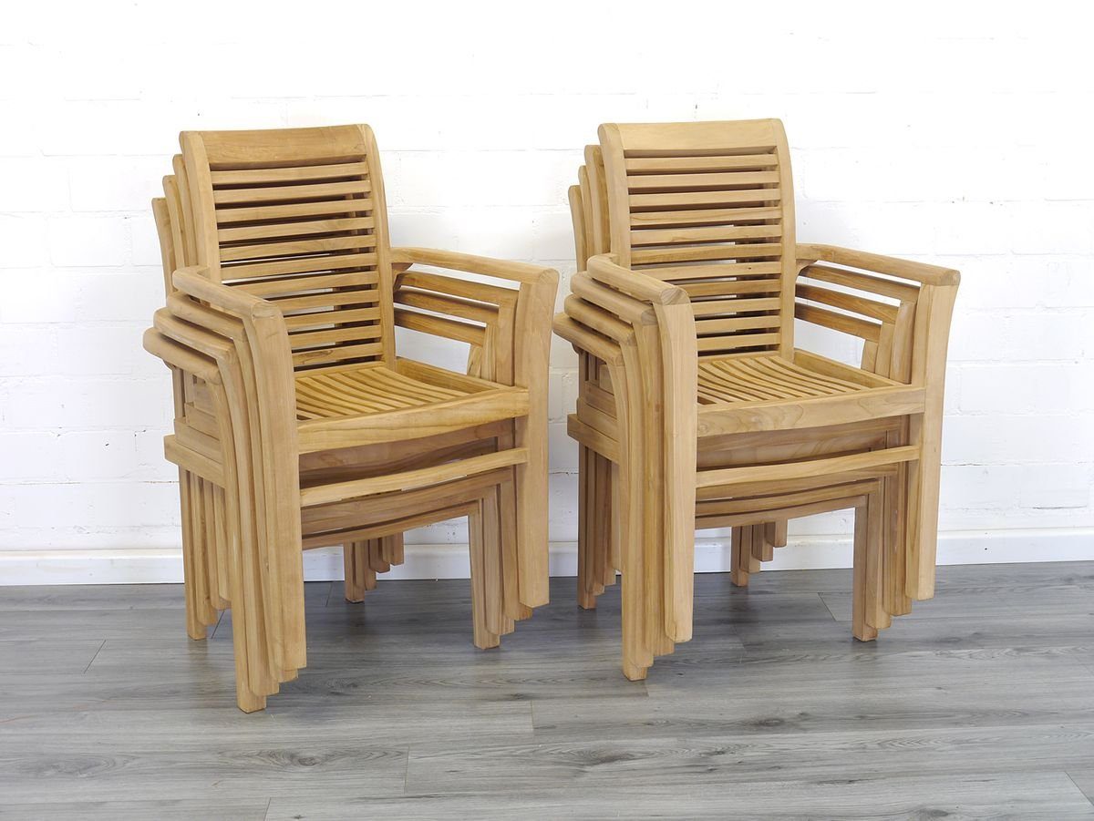 AFG Gartenstuhl Gartenstühle Stapelstühle 8er Set günstig online kaufen