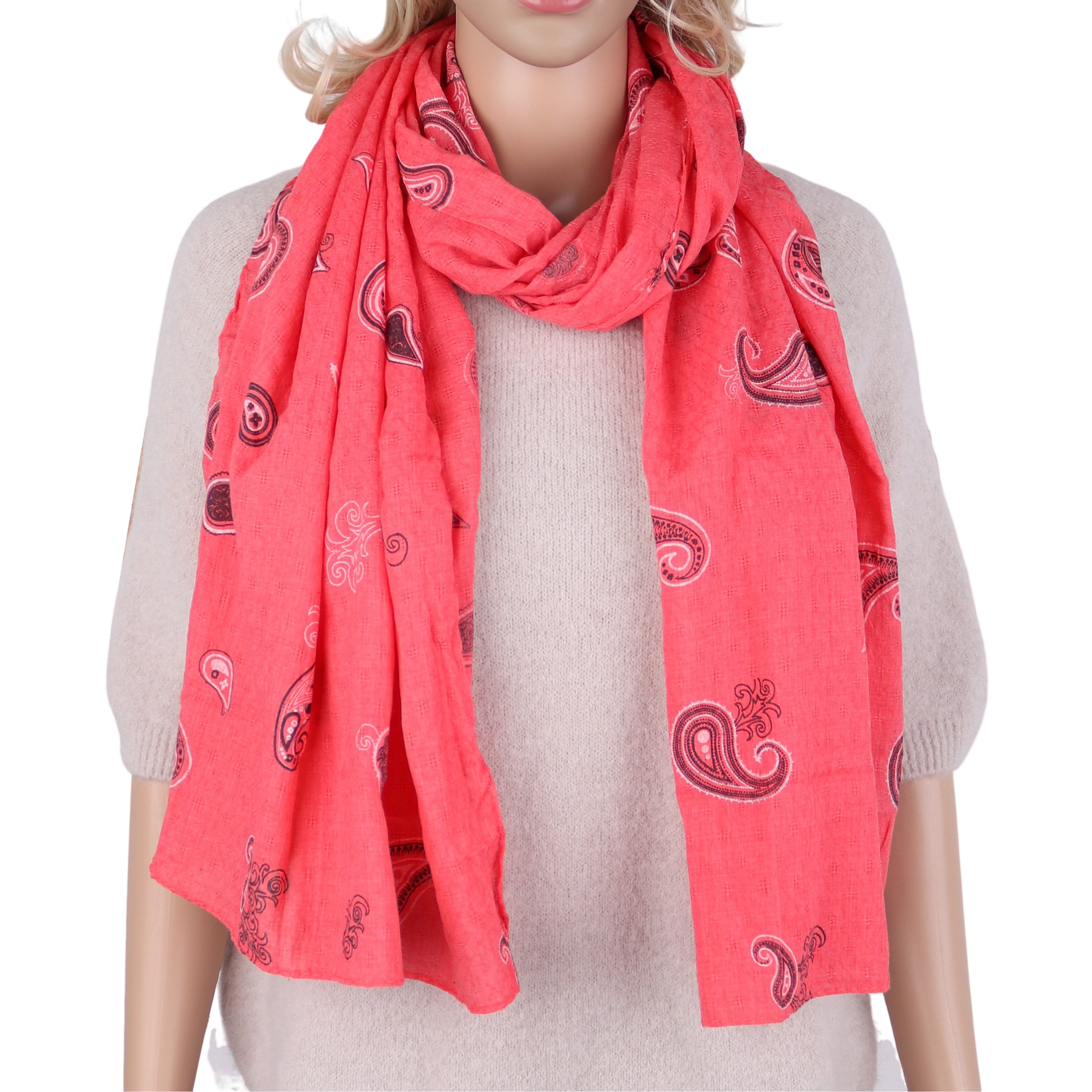MIRROSI Modeschal Weicher & Leicht Großes Schal, ca.90x180cm, Paisley Print günstig online kaufen