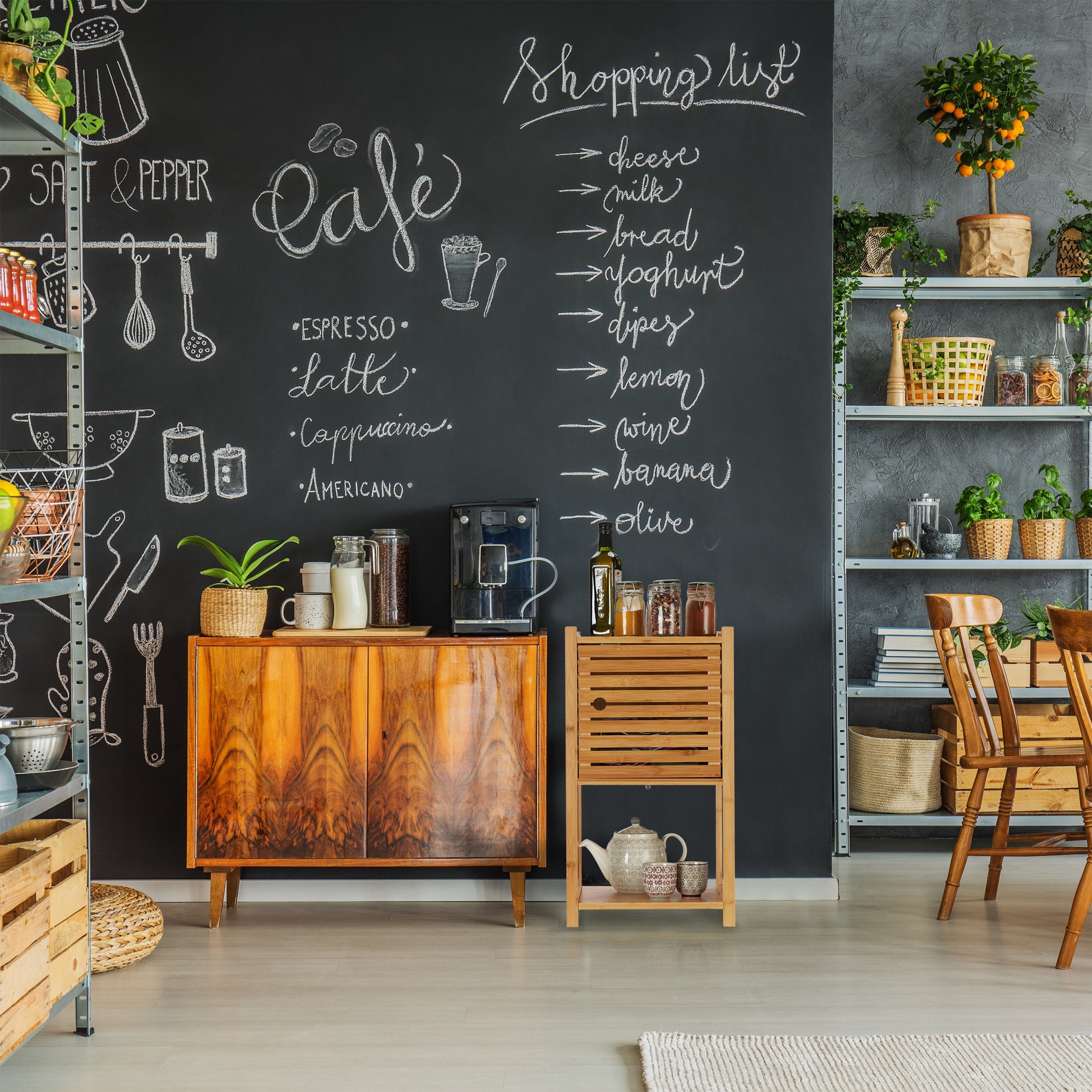 relaxdays Badregal Bambus mit 3 Ebene günstig online kaufen