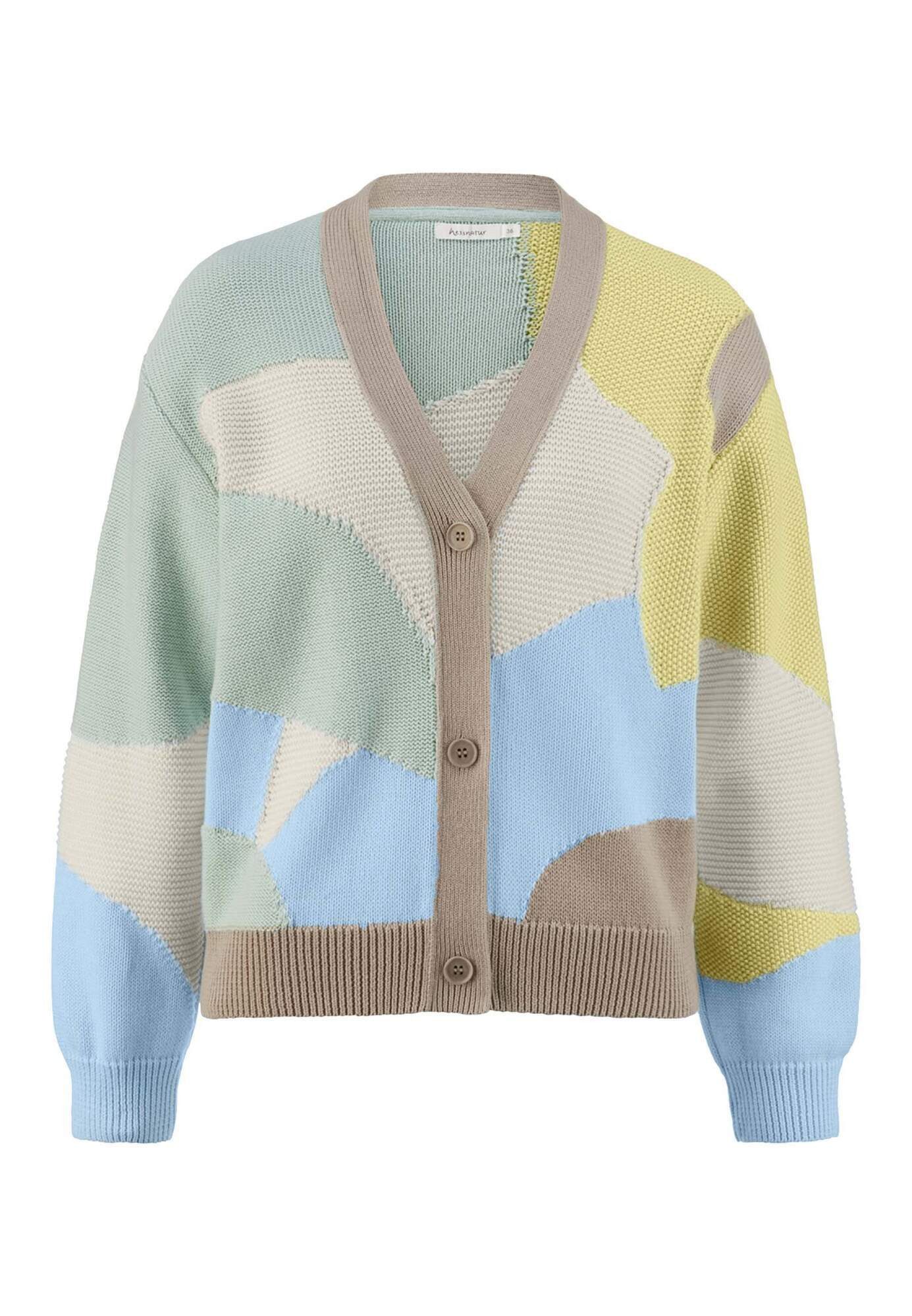 Hessnatur Strickjacke aus reiner Bio-Baumwolle (1-tlg) günstig online kaufen