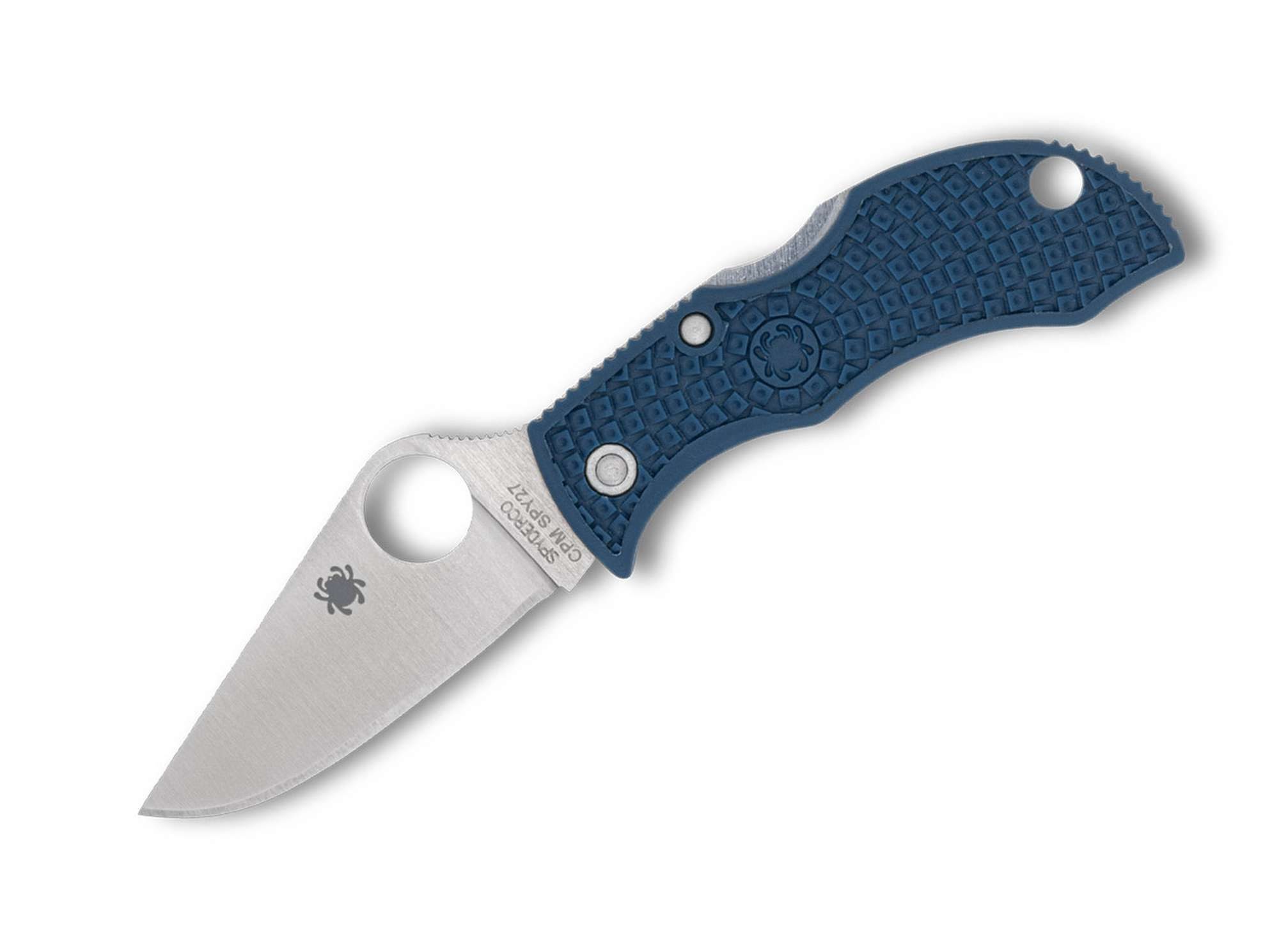 Spyderco Taschenmesser Spyderco Manbug SPY27 FRN Cobalt Blue PlainEdge