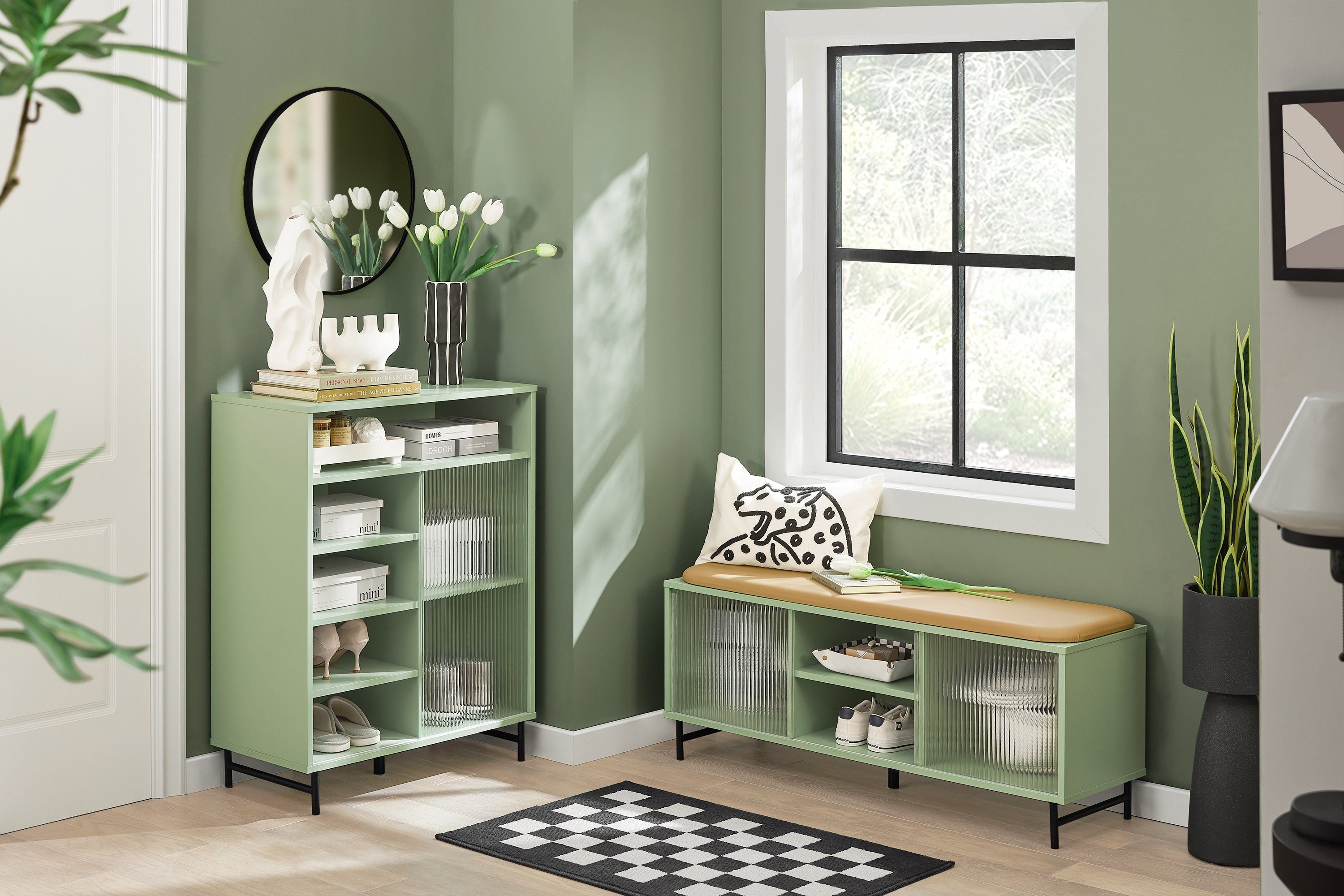 SoBuy Schiebetürenschrank FSB61 Sideboard mit Schiebetür günstig online kaufen