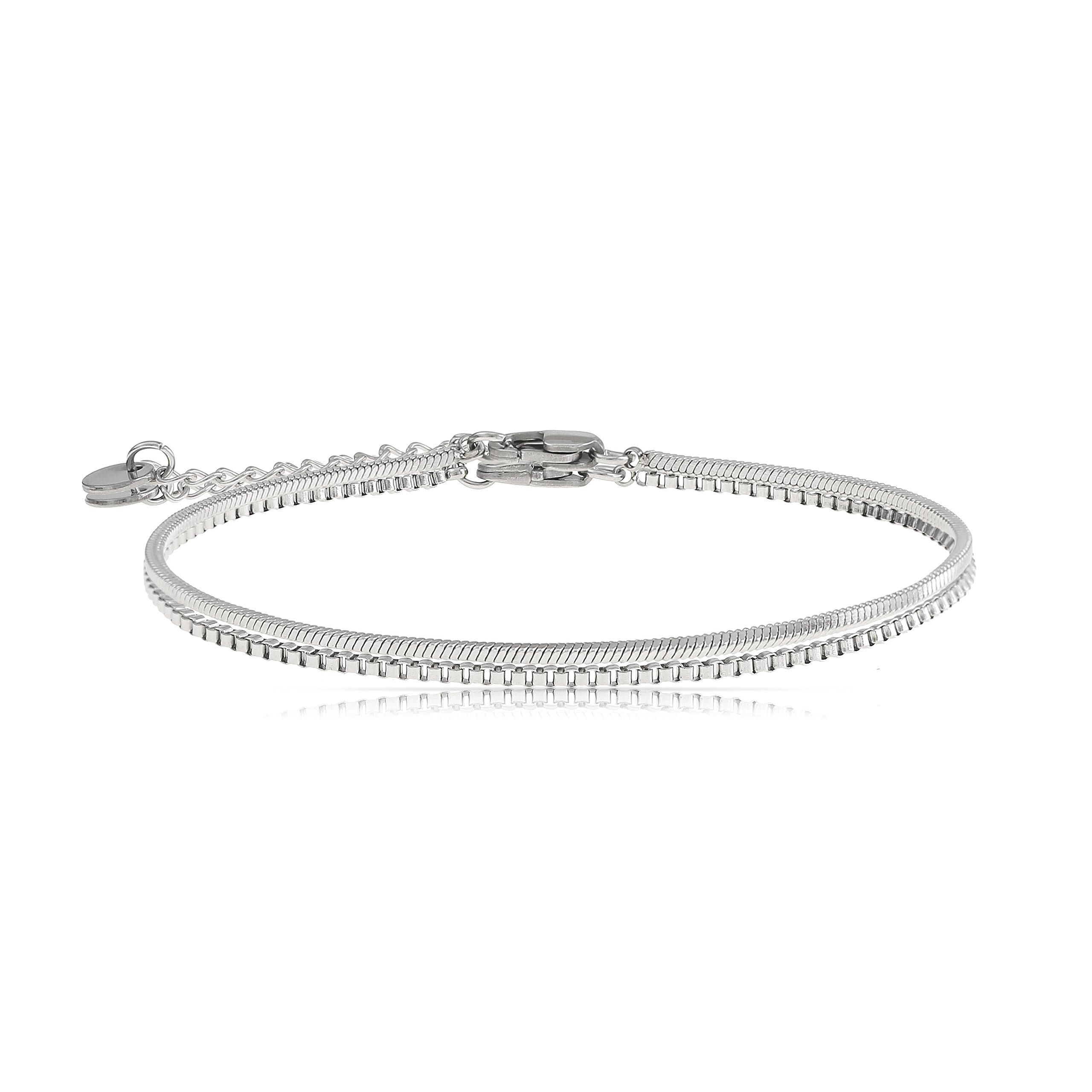 Made by Nami Edelstahlarmband Silber oder Gold Armband Edelstahl Minimalist günstig online kaufen