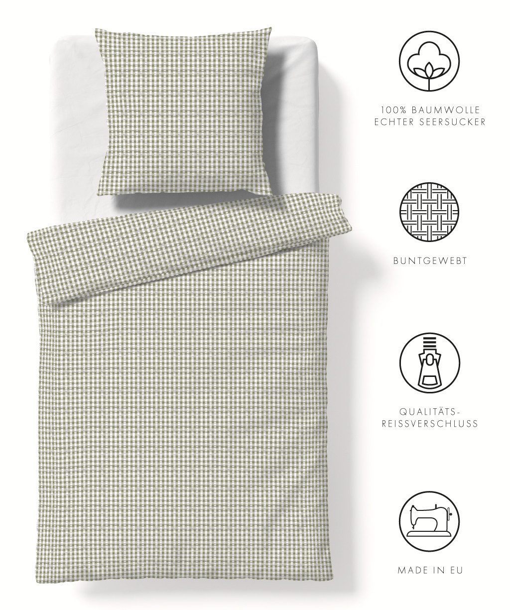 fleuresse Bettwäsche Rio, Seersucker, Seersucker 100% günstig online kaufen