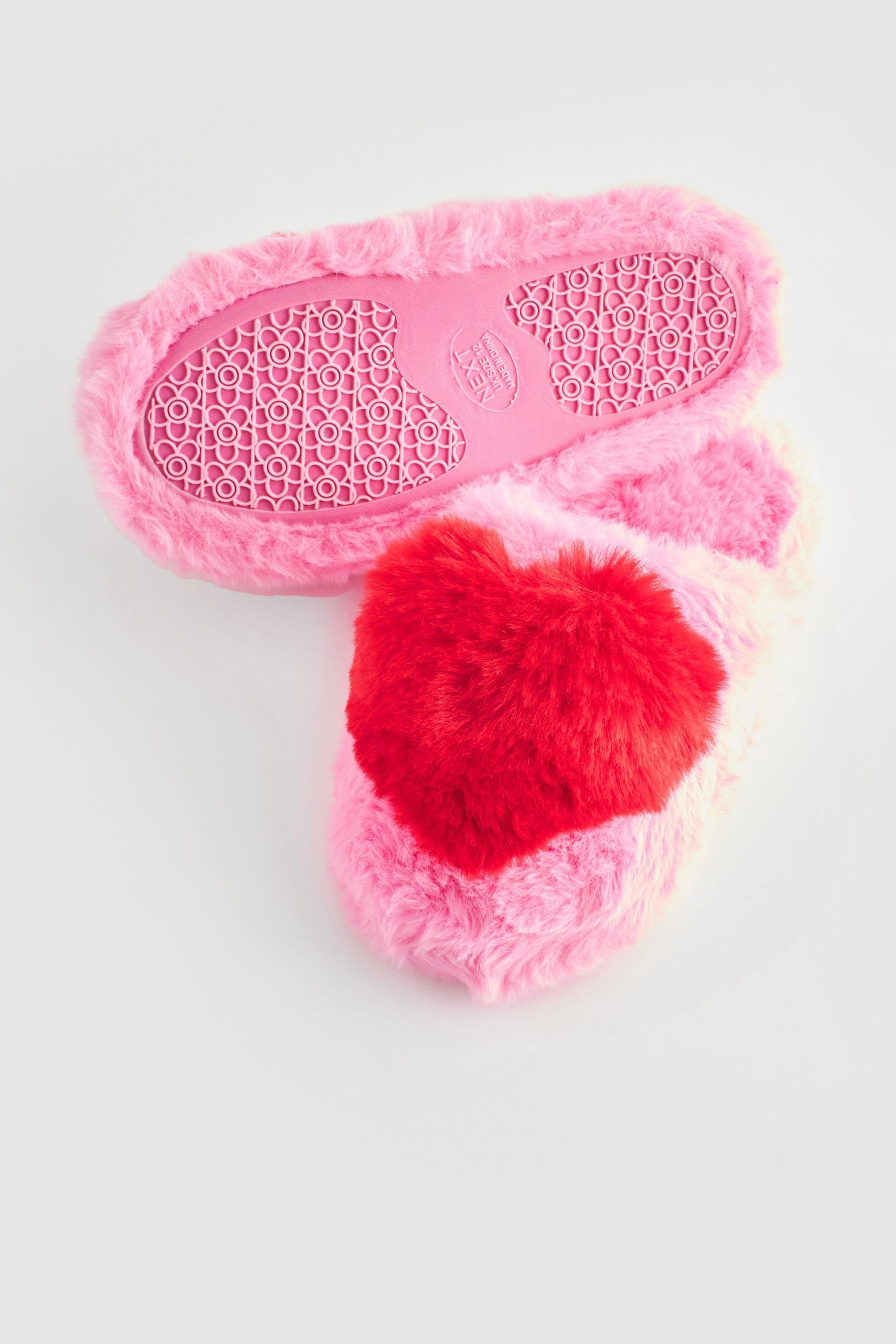 Pink Kunstfell Pantolette Generation Hausschuh aus Heart Next Next (1-tlg) –