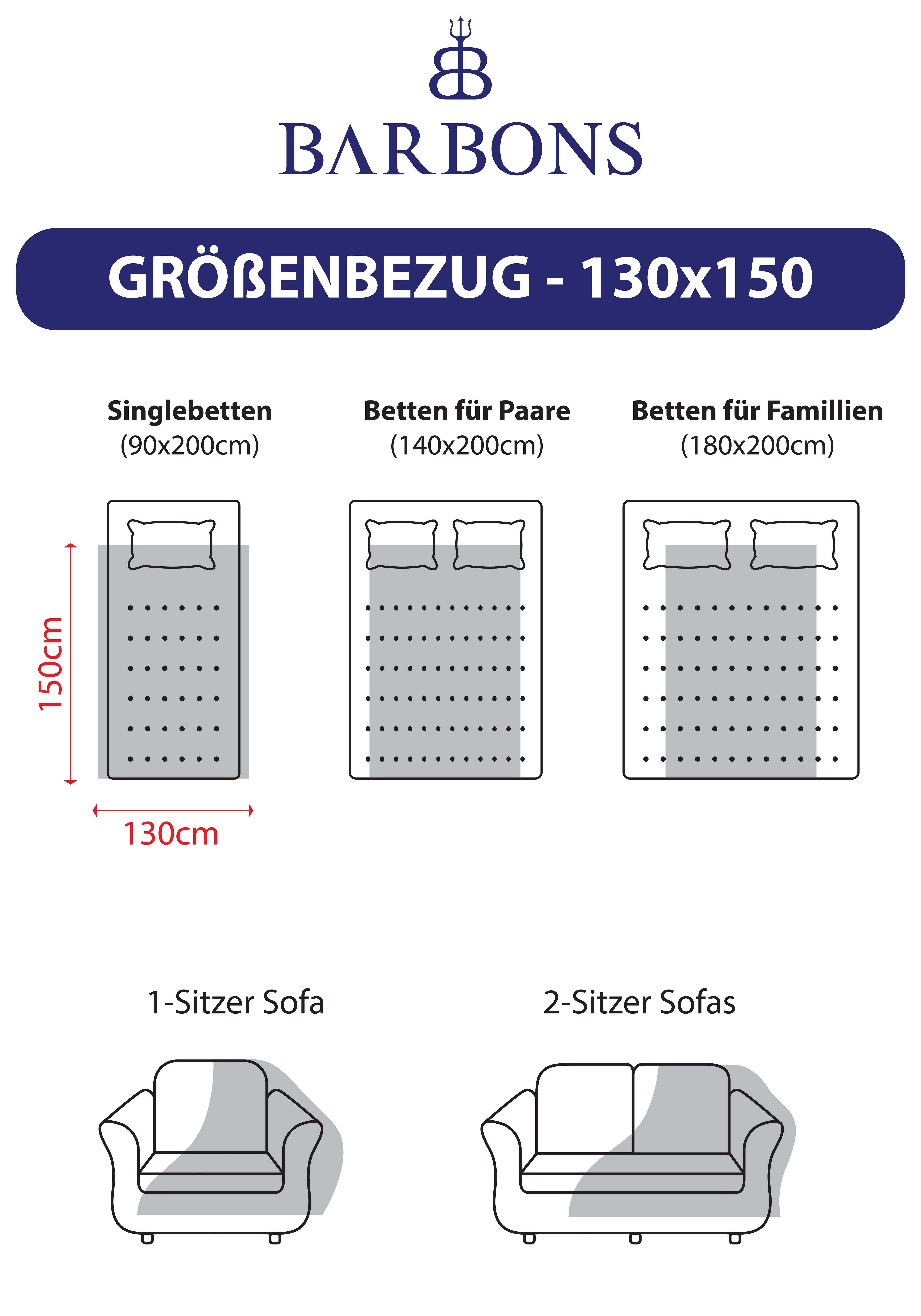 Wohndecke Flauschige Kuscheldecke, weiche Fleecedecke, Sofa Überwurfdecke, BARBONS