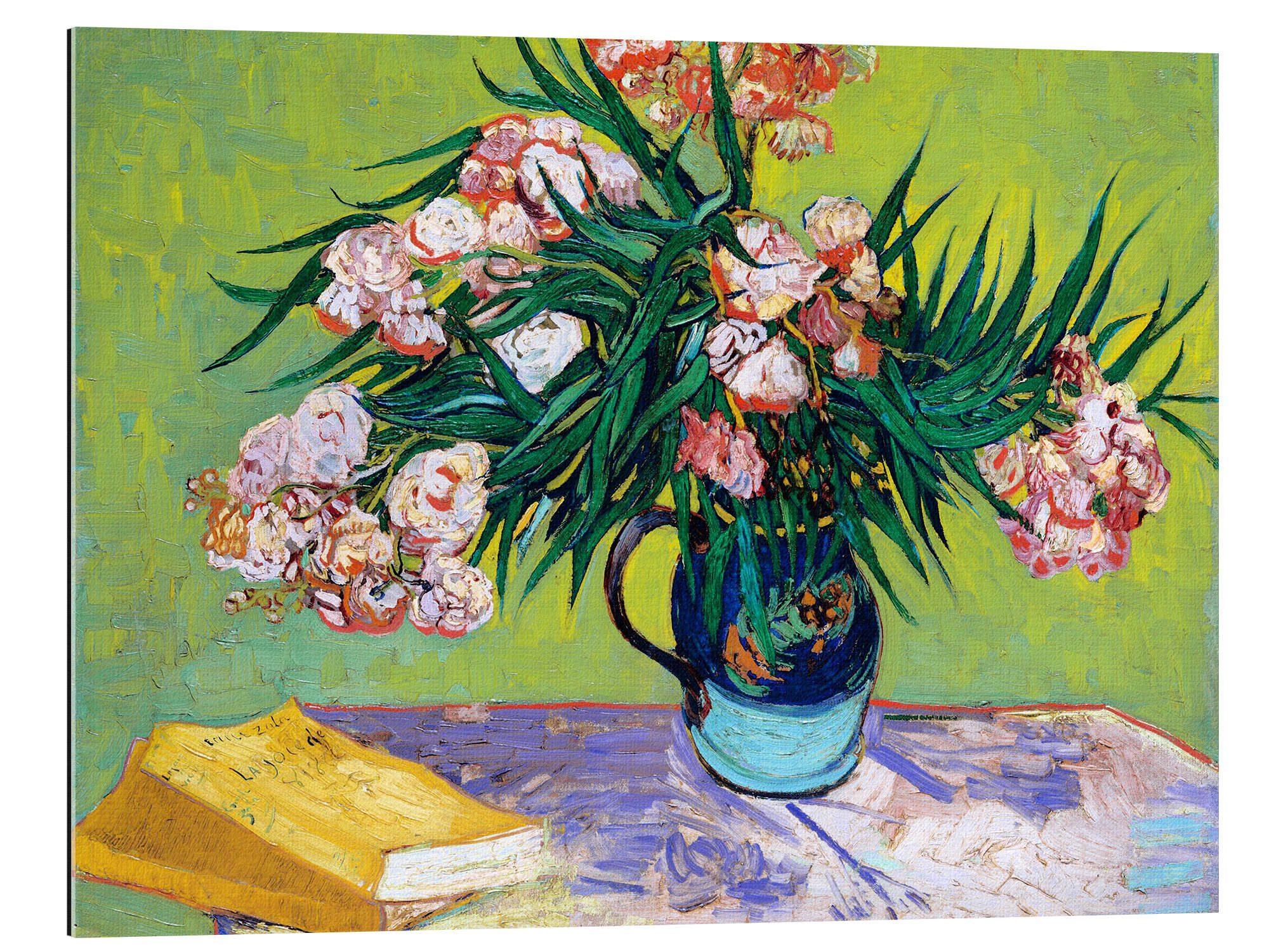 Posterlounge Wandbild Stillleben mit Oleander, Vincent van Gogh, erhältlich als Poster, Leinwandbild, Wandsticker oder Acrylglasbild
