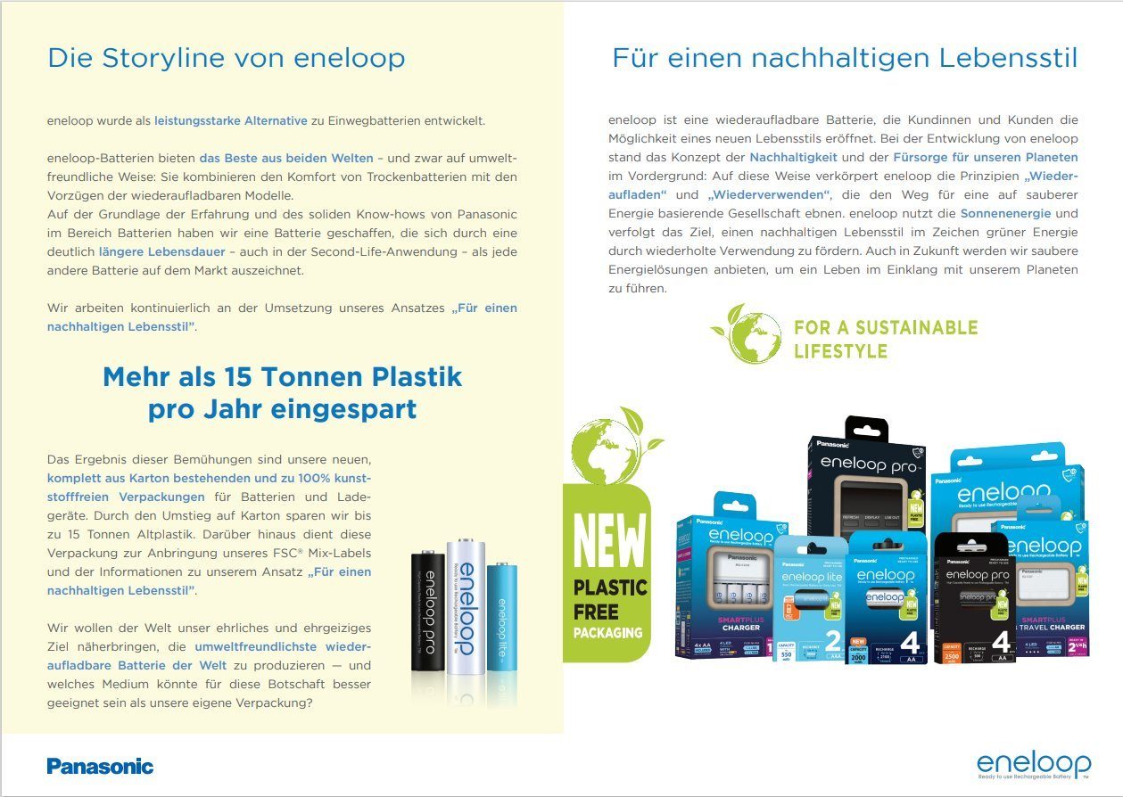 eneloop eneloop Mignon Akku BK-3MCDE/2BE Ni-MH 1,2V / 2000mAh Akku