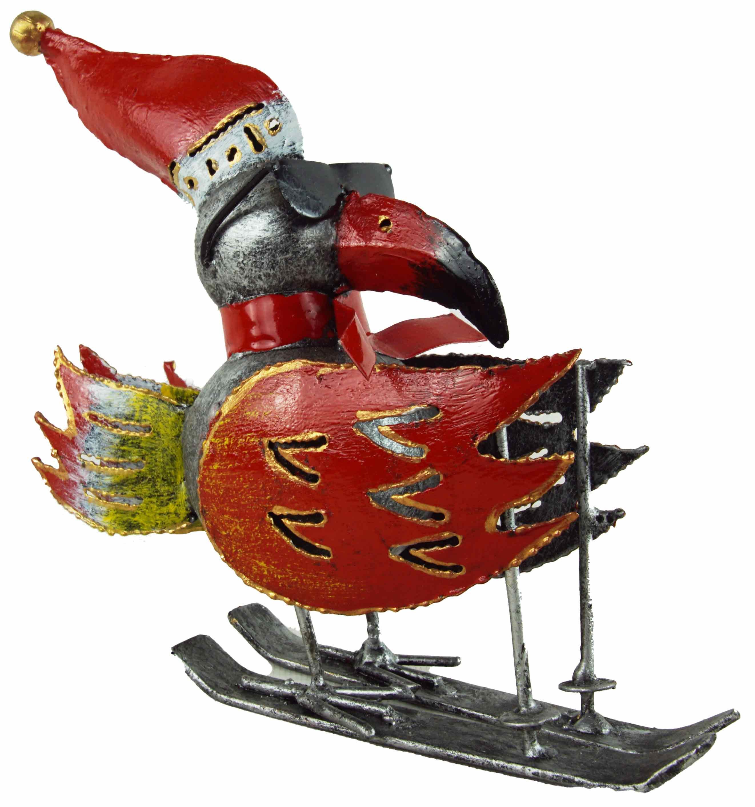 Medusa Dekofigur Rabe auf Ski (1 St)