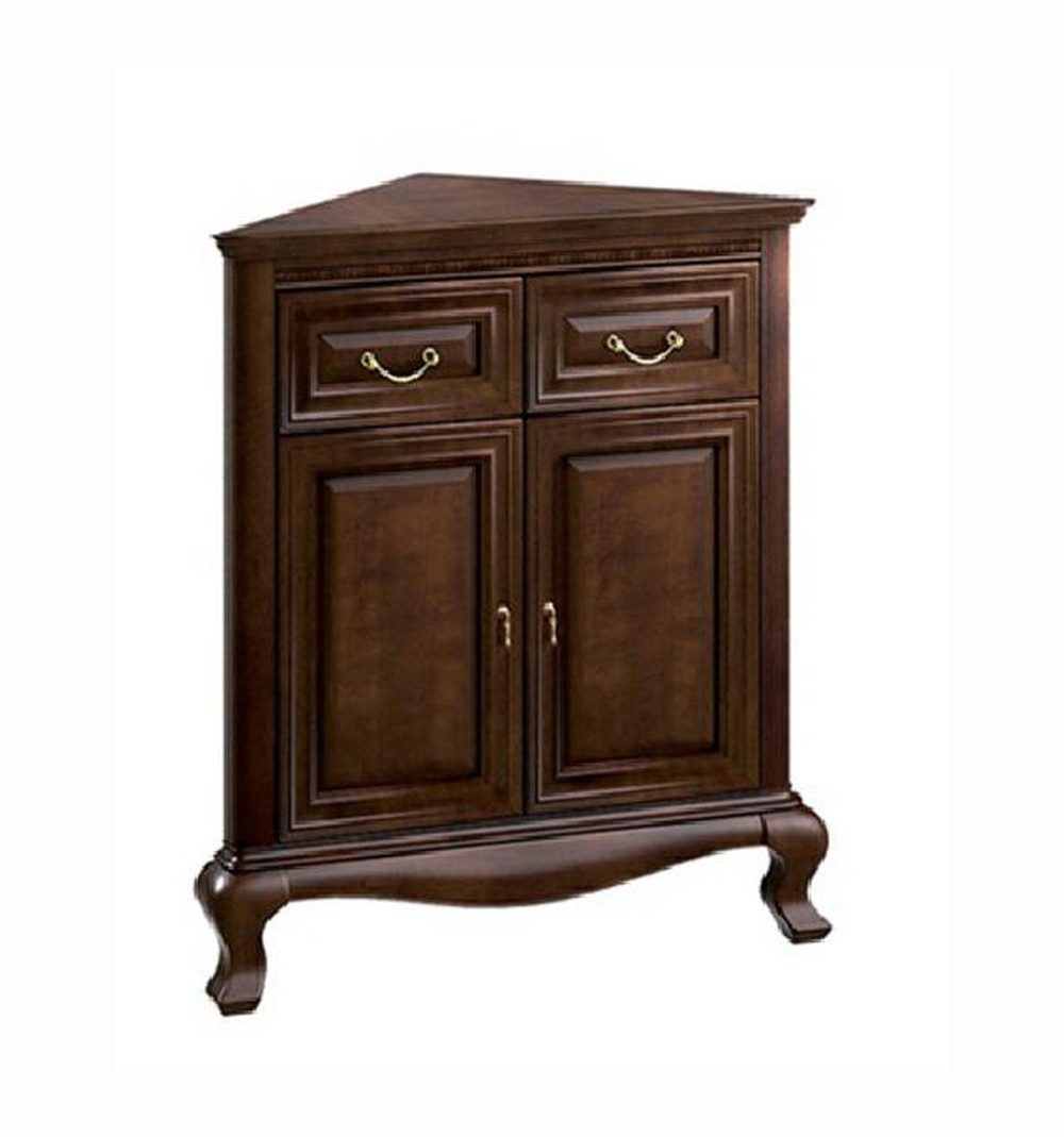 JVmoebel Eckkommode Klassische Eckkommode aus Echtholz - Eleganter Комодыschrank, Made in Europa