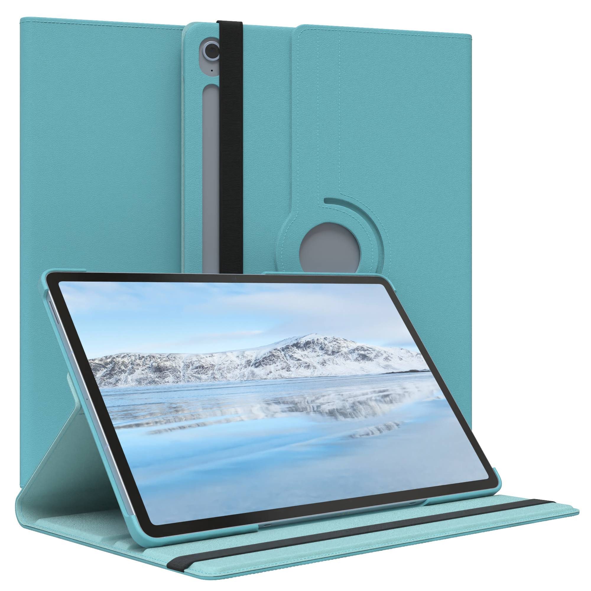 EAZY CASE Tablet-Hülle Rotation Case für Galaxy Tab S10 FE Plus 13,1 Zoll, Schutzasche für Tablets Flipcase Hülle Kratzschutz Displayschutz Blau