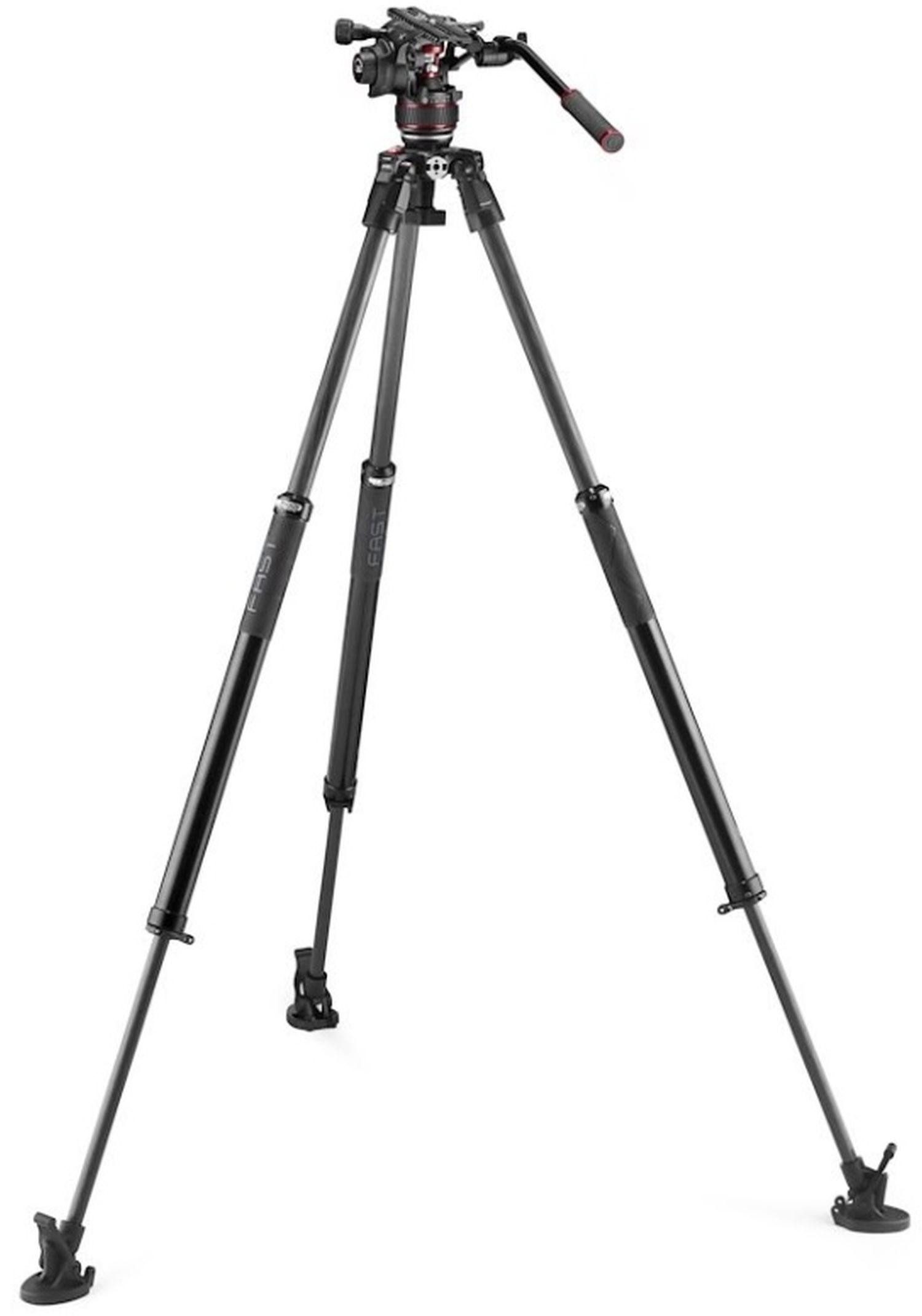 Nitrotech 612 und Carbon-Stativ 635 mit Schnellver Stativhalterung