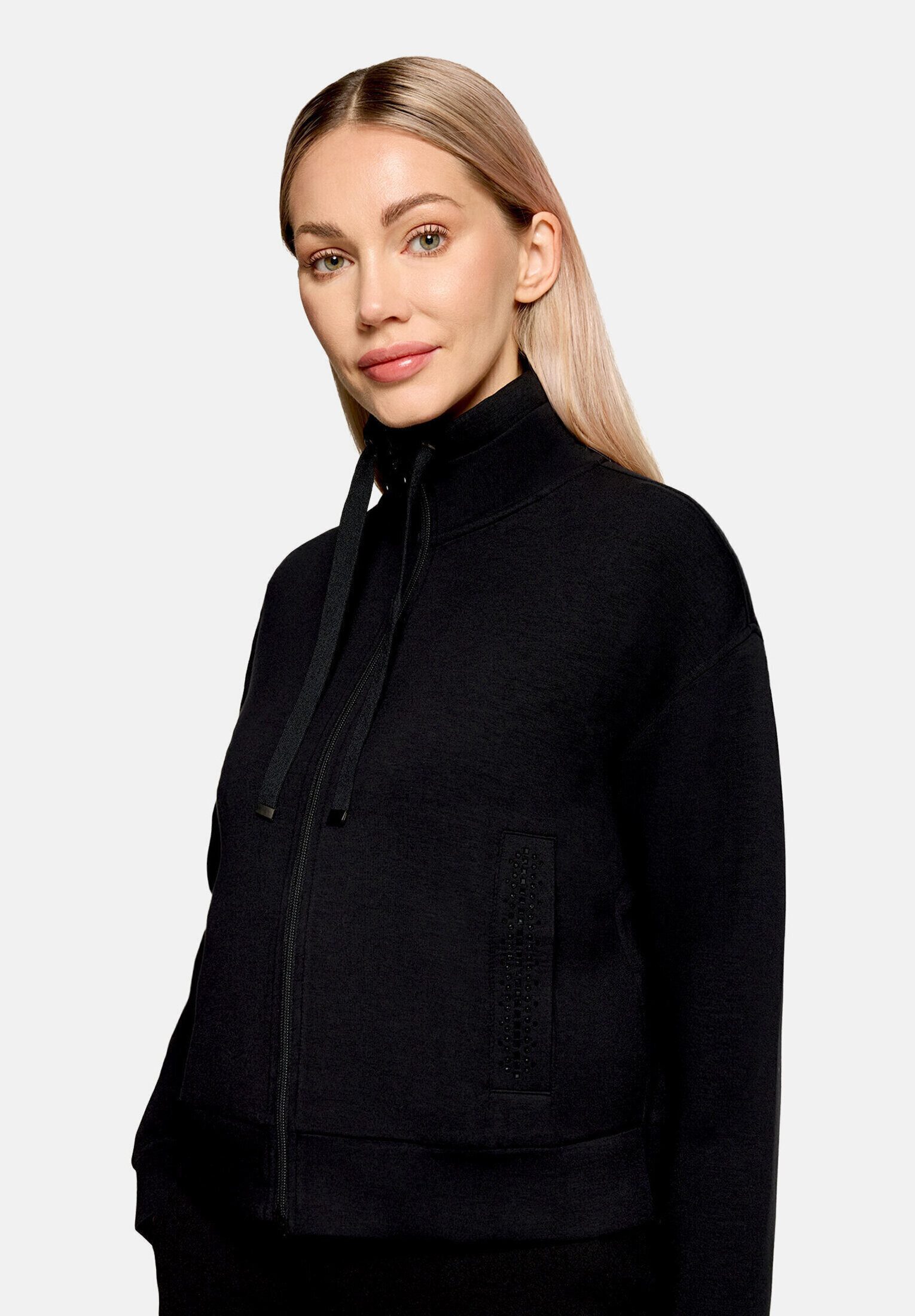 Betty Barclay Sweatjacke Damen mit Rippenstruktur