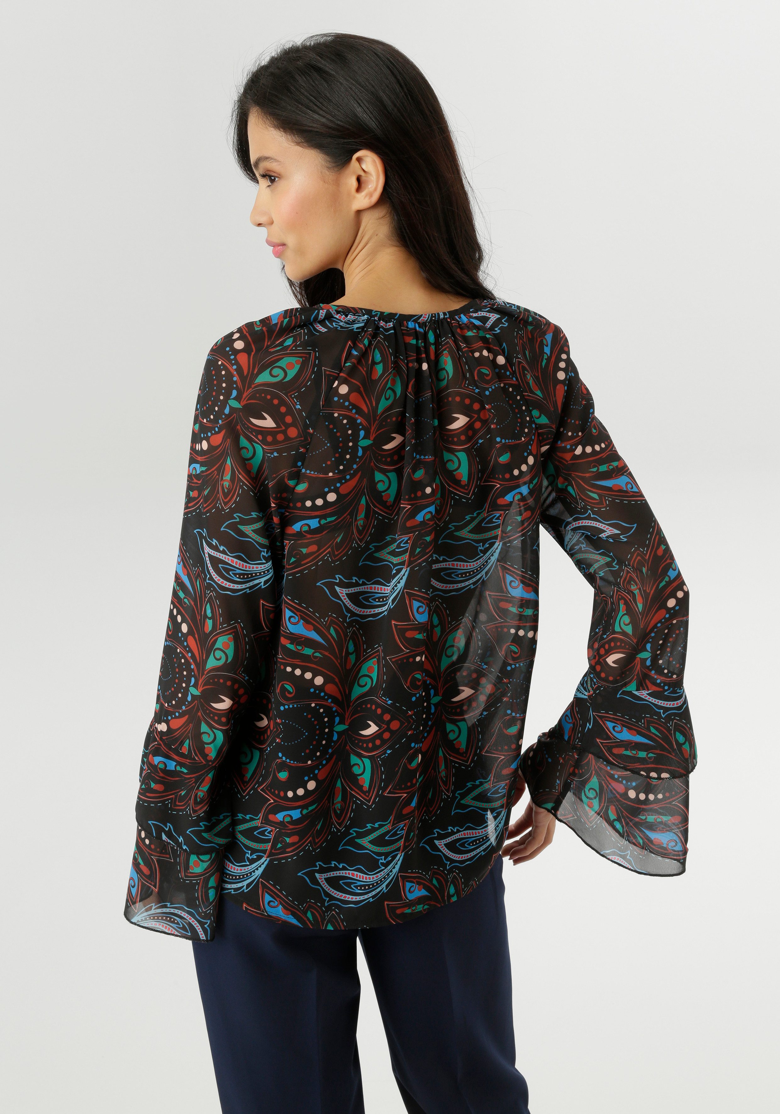 Aniston SELECTED Chiffonbluse aus leicht transparente Chiffon günstig online kaufen