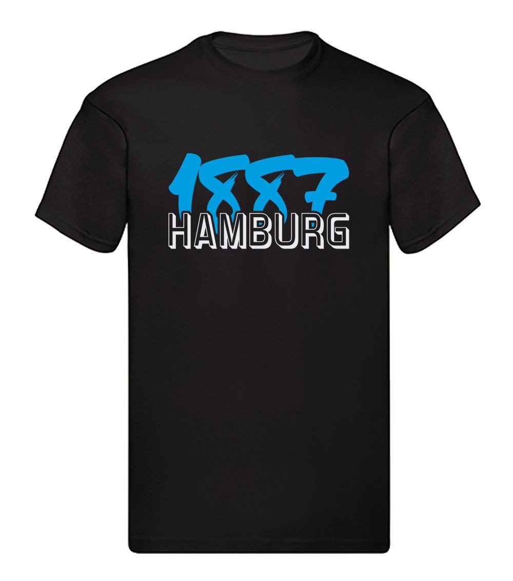 G-graphics T-Shirt 1887 – Hamburg (1-tlg) Herren T-Shirt mit einem Motiv für den echten Fan