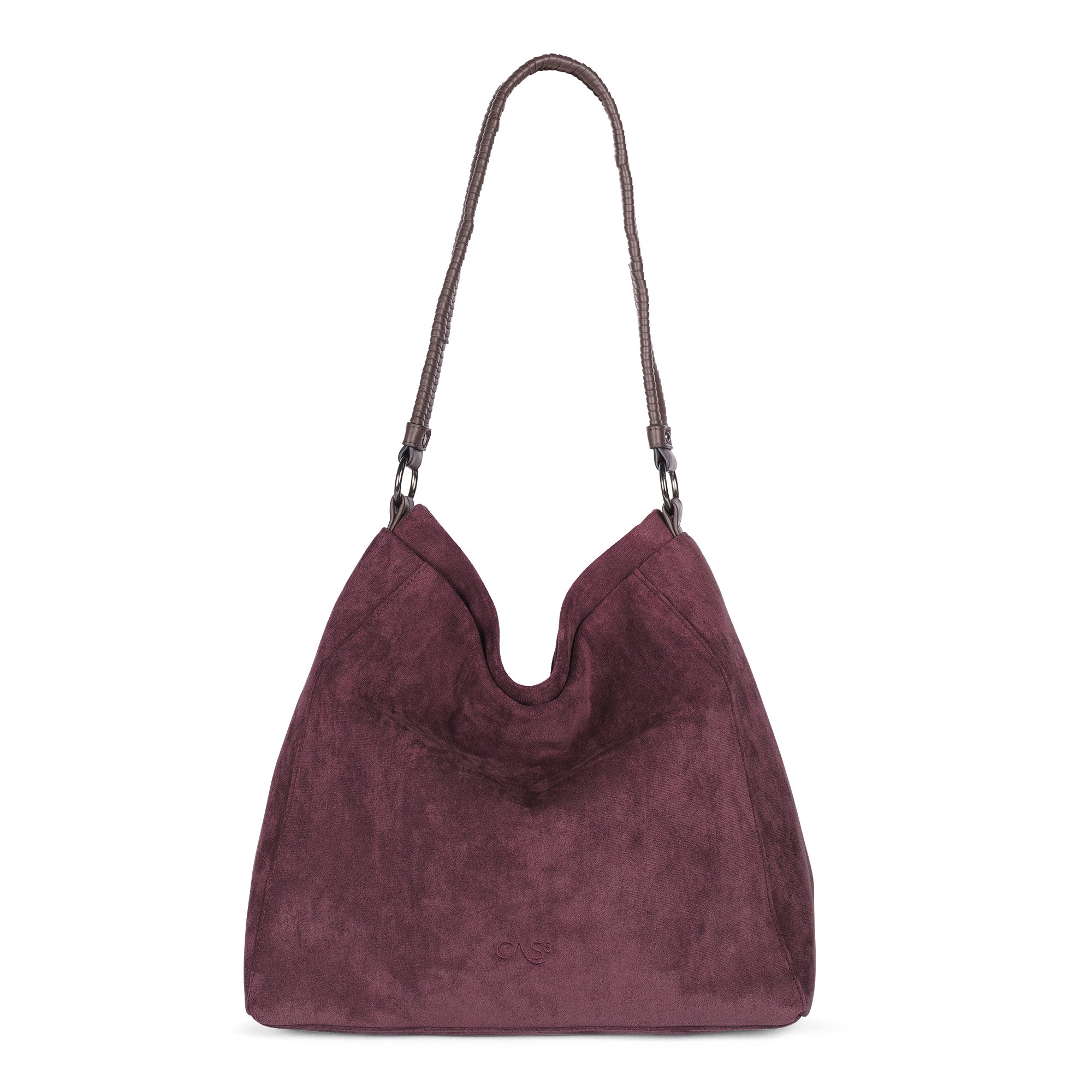 Cas8 Shopper Rike 34850 aus veganem Suede mit viel Platz und viel Funktionalität