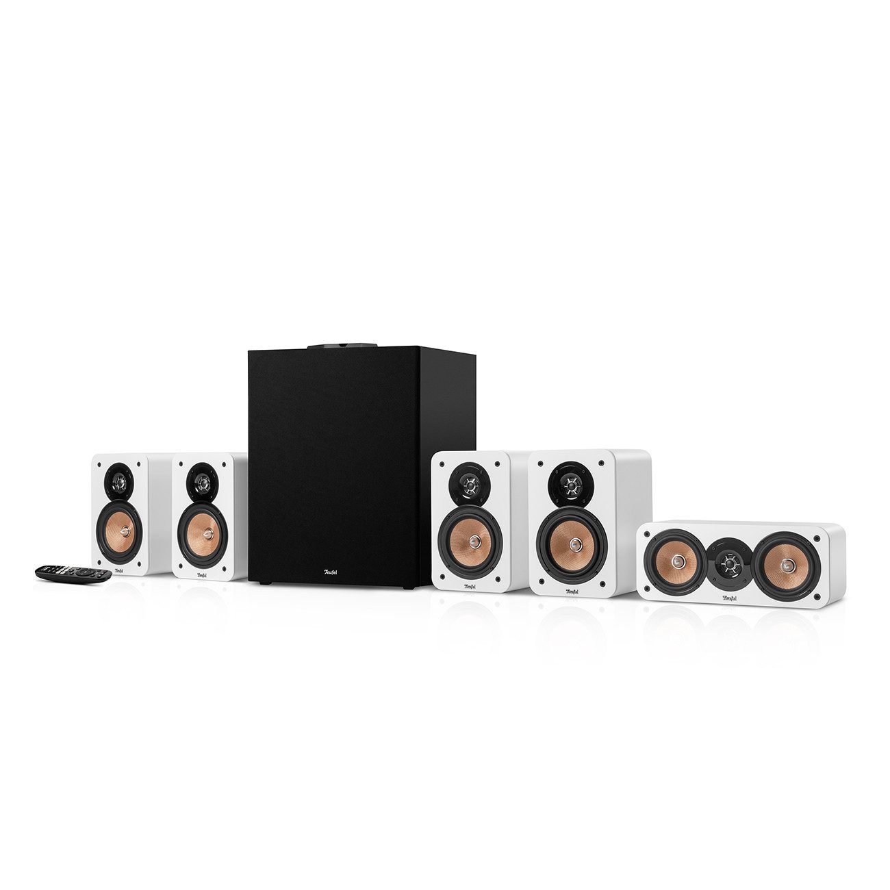 Teufel ULTIMA 20 CONCEPT Surround Power Edition "5.1-Set" Lautsprechersystem (325 W, USB-C-Soundkartenfunktion, Integrierter AV-Receiver mit Bluetooth)