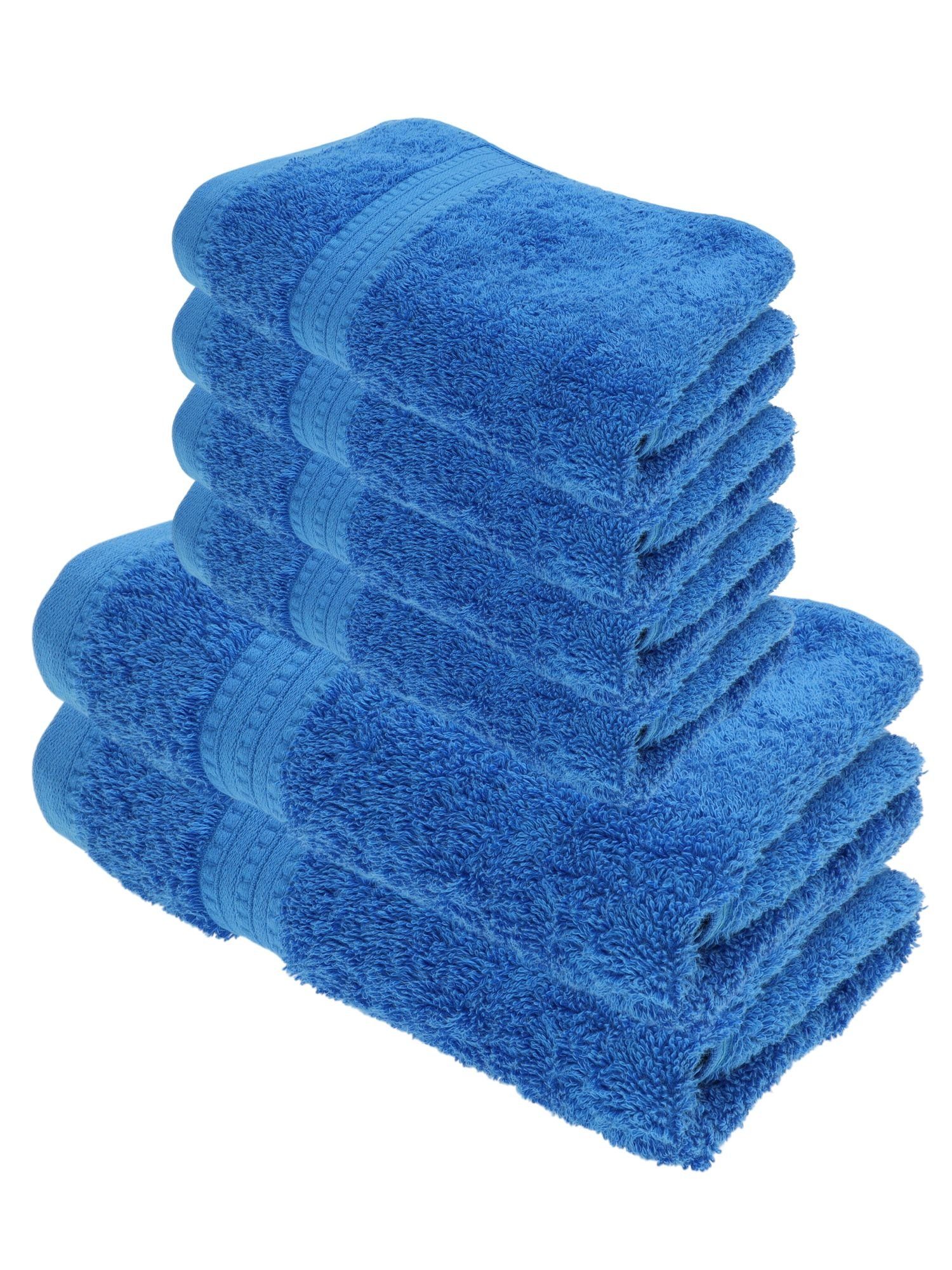 Julie Julsen Handtücher 6-Handtücher-Royalblau, Bio-Baumwolle (6-St) günstig online kaufen