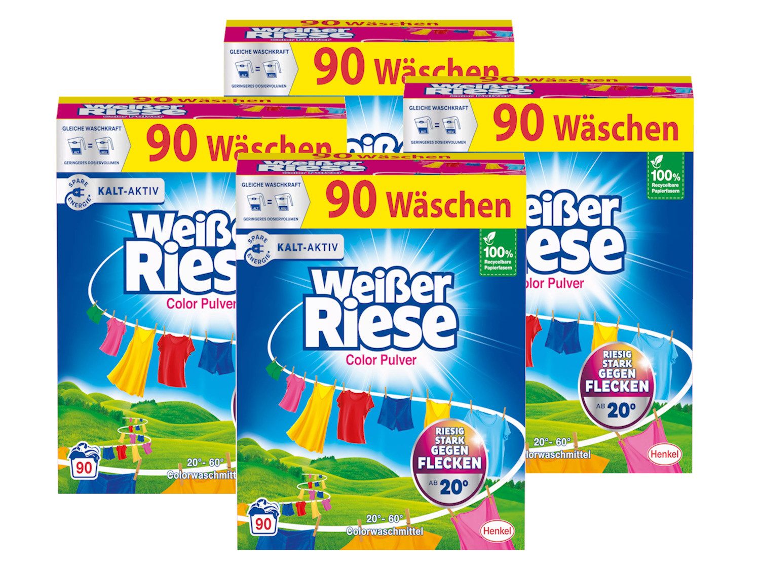 Weißer Riese WEISSER RIESE Pulver 360 WL Color 4,5kg Colorwaschmittel