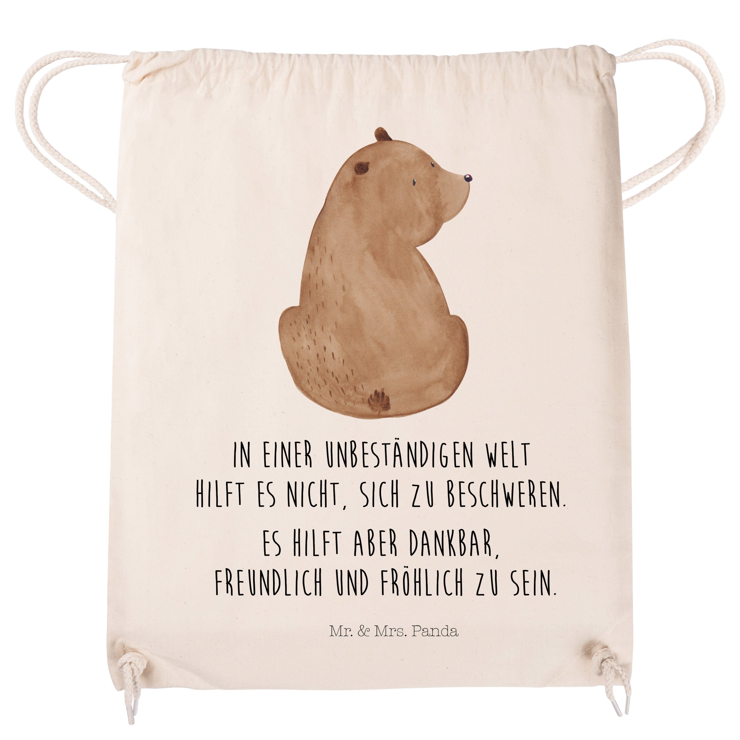 Sporttasche, Mr. Mrs. Bär Ta Schulterblick Transparent Teddybär, Sporttasche - Panda (1-tlg) & - Geschenk,