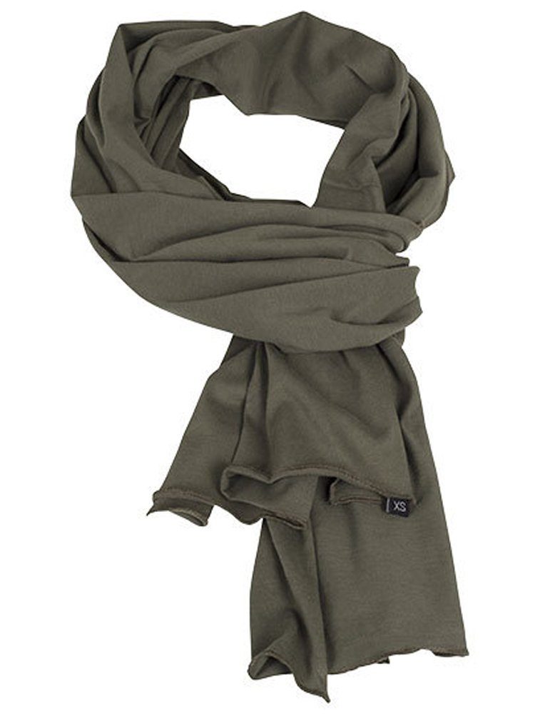 Build Your Brand Modeschal Modischer Sommer Schal unifarben, Leichtes sommerkühles Material Olive
