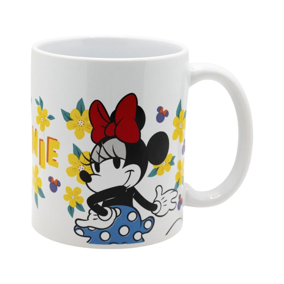 Disney Minnie Mouse Tasse Becher 325 ml für Kaffee Tee Kakao und Sammlung, Keramik