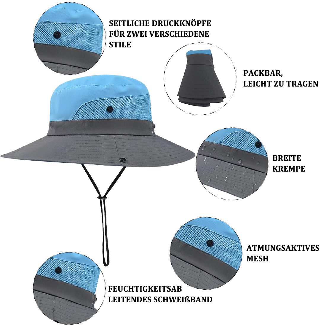 ZEUOPQ Sonnenhut Sonnenhut Faltbarer Sonnenhut UV günstig online kaufen