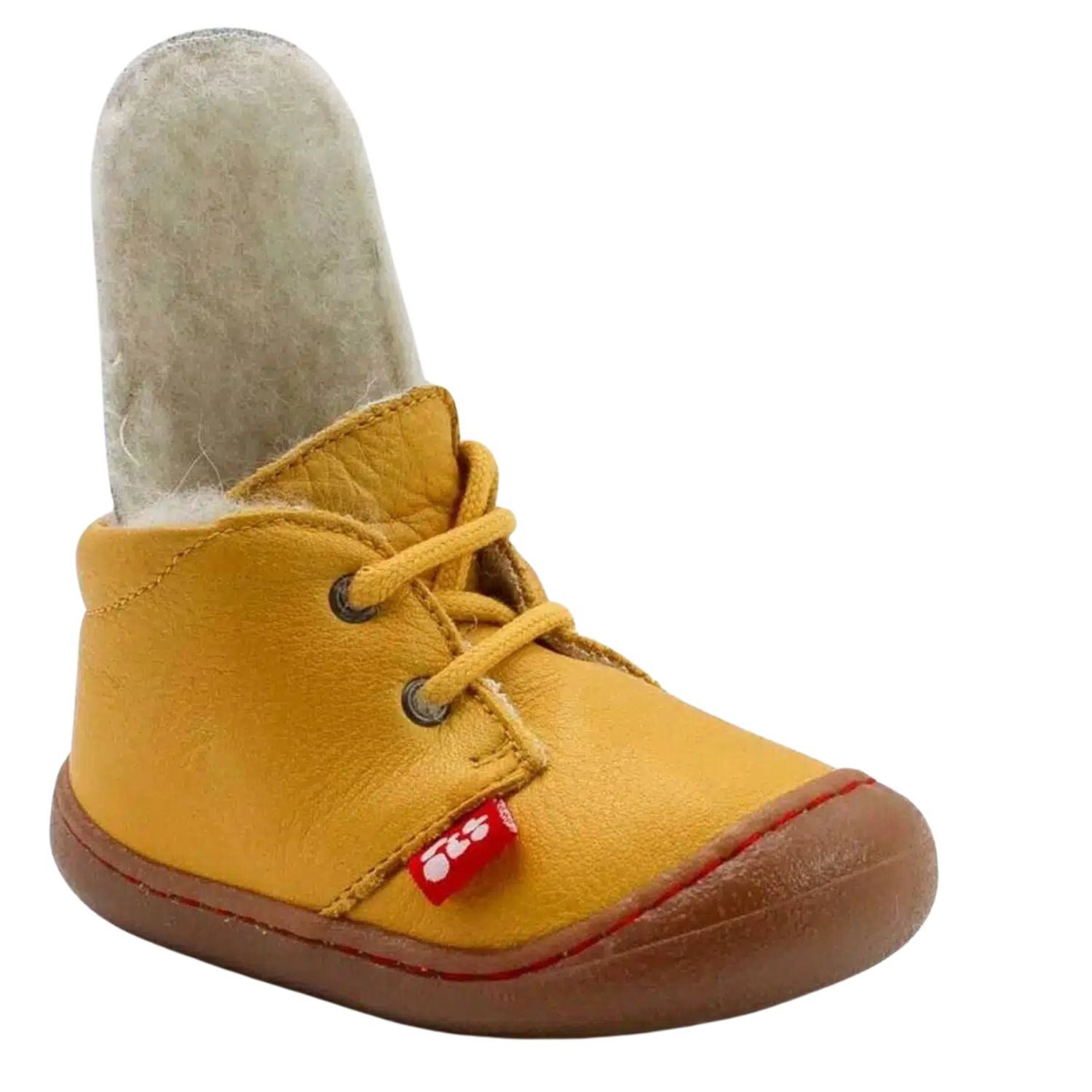 POLOLO Kinderschuhe Juan mit Wollfutter, Kinder Lauflernschuh bequeme Kinderschuhe für den Winter