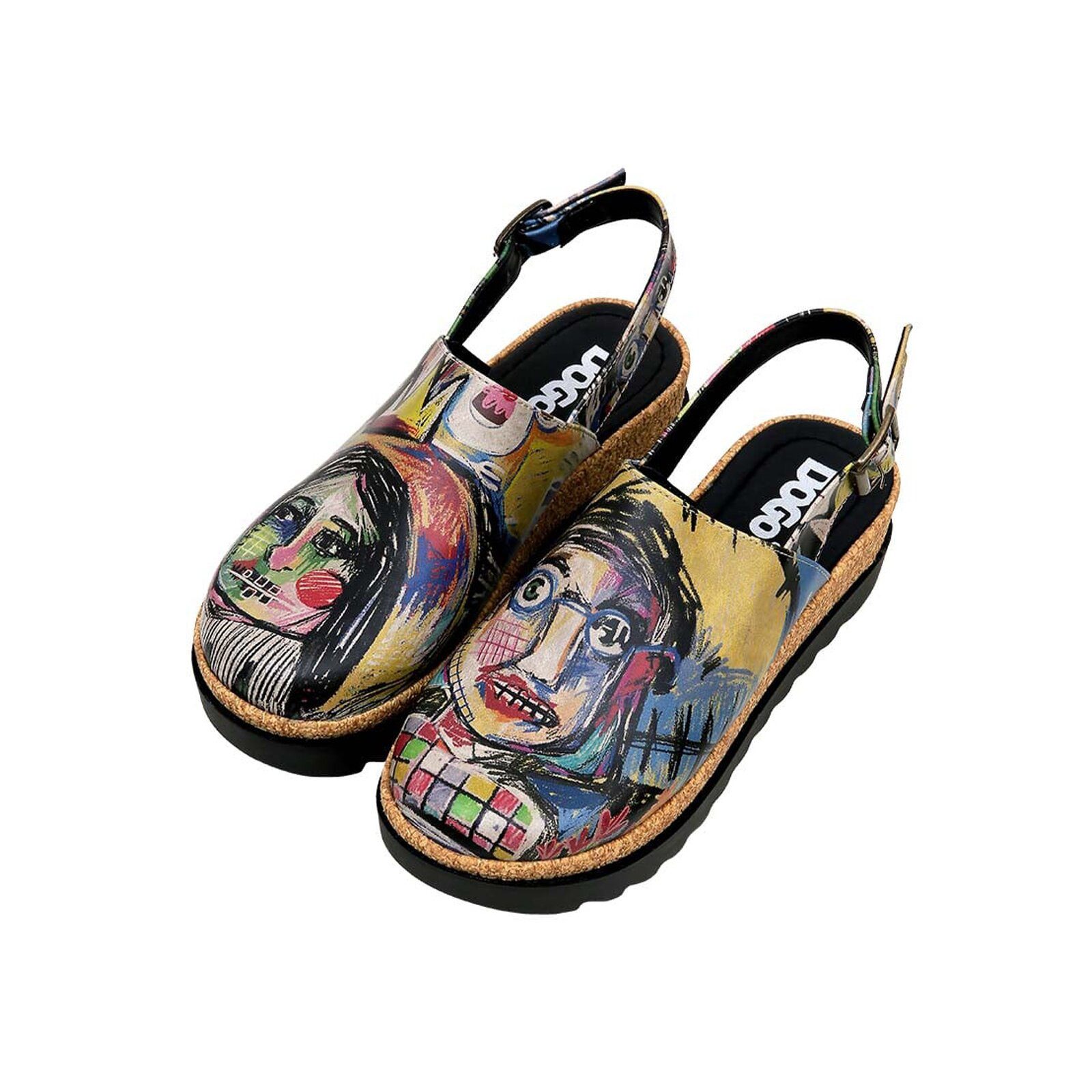 DOGO Akita Live And Save Damen Sandalen Clog Handgefertigt