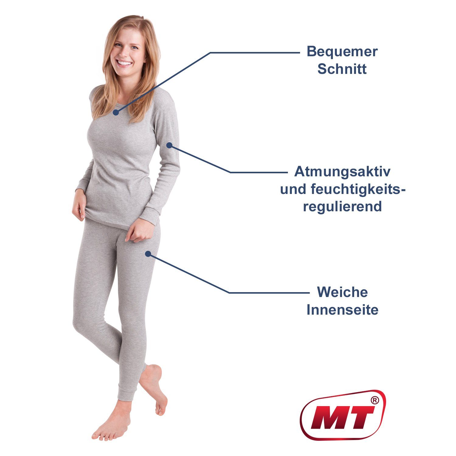 MT Thermohose Damen Ski- & Thermowäsche Set - Thermo Unterwäscheset