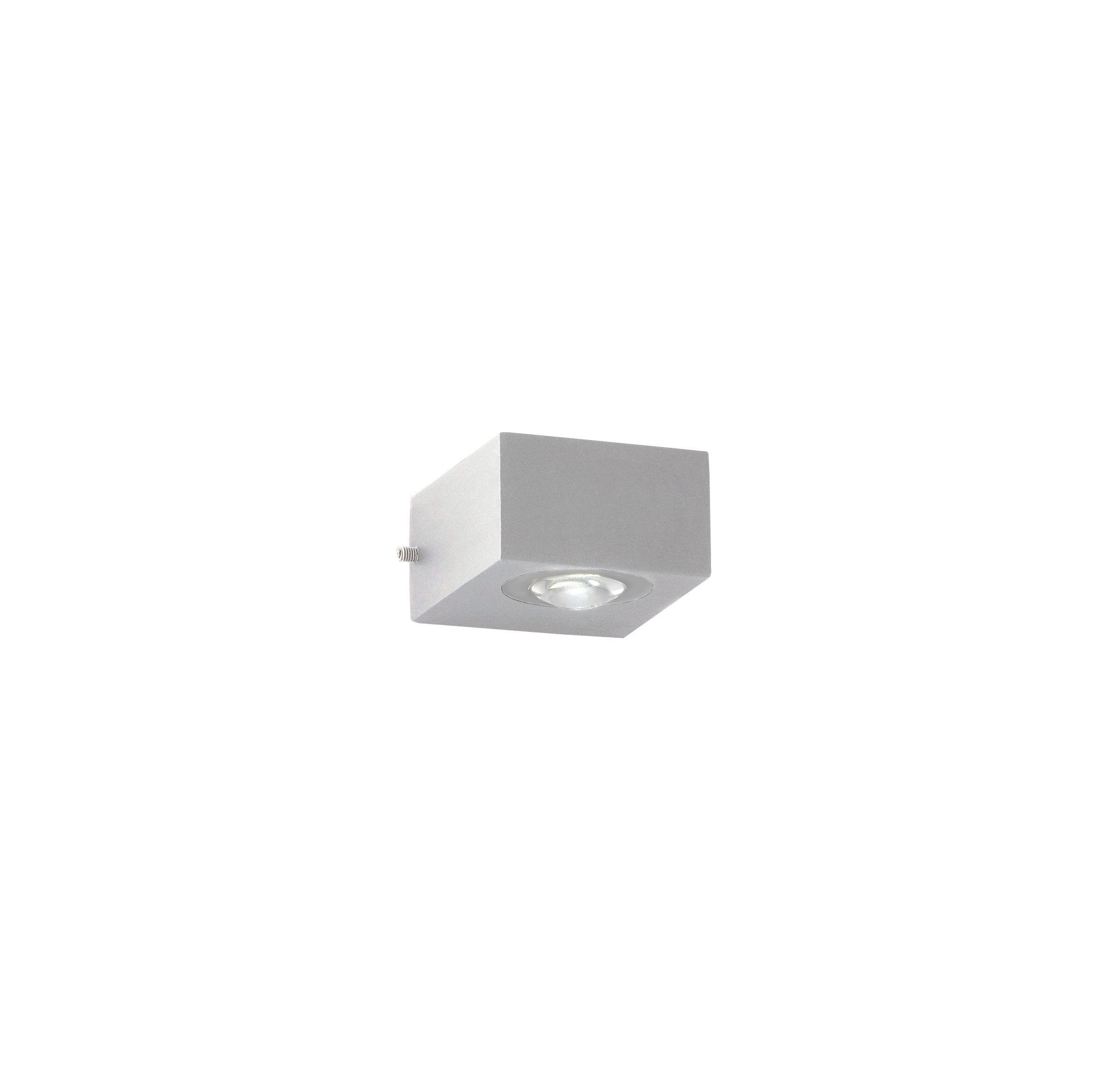 FISCHER & HONSEL Gartenleuchte FISCHER & HONSEL Außenleuchte HELSINKI BH 8,30x5,30 cm silber, Warmweiß