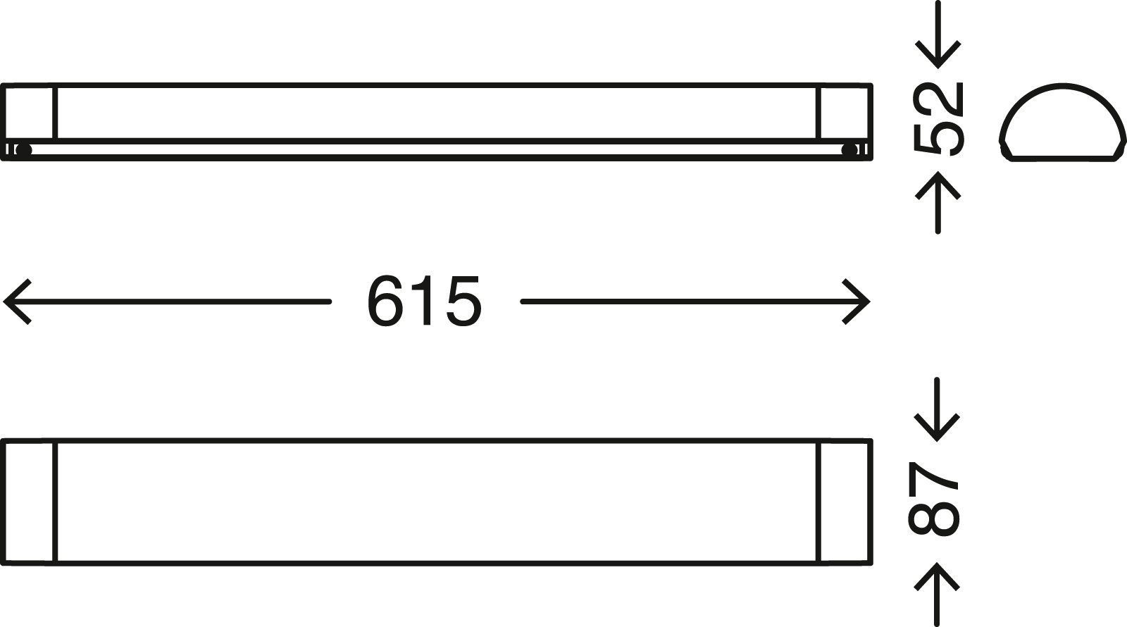 TRANGO LED Spiegelleuchte, 2074 Kristall-Optik Spiegelleuchte Watt 3000K-4000K-6000K, Badezimmerlampe, Badleuchte, mit Unterbauleuchte IP44 10 Schminklicht, Farbtemperatur 615mm, & Wandlampe LED Modern Memoryfunktion einstellbar L: *CCT