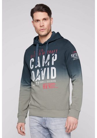 CAMP DAVID Sportinis megztinis su gobtuvu su Farb...