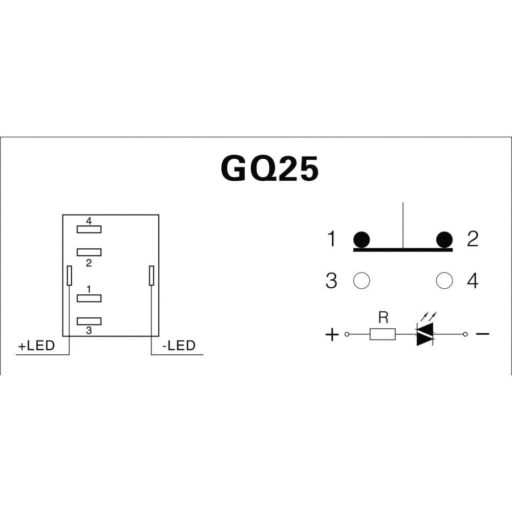 A, 5 Taster TRU Schalter V/AC Vandalismusgeschützter 250 Betätiger 25 flach mm COMPONENTS