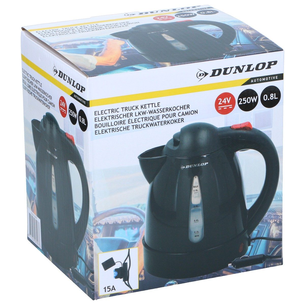 Dunlop Wasserkocher Dunlop 24V Wasserkocher 0,8L, 250 W – Bild 2 von 4