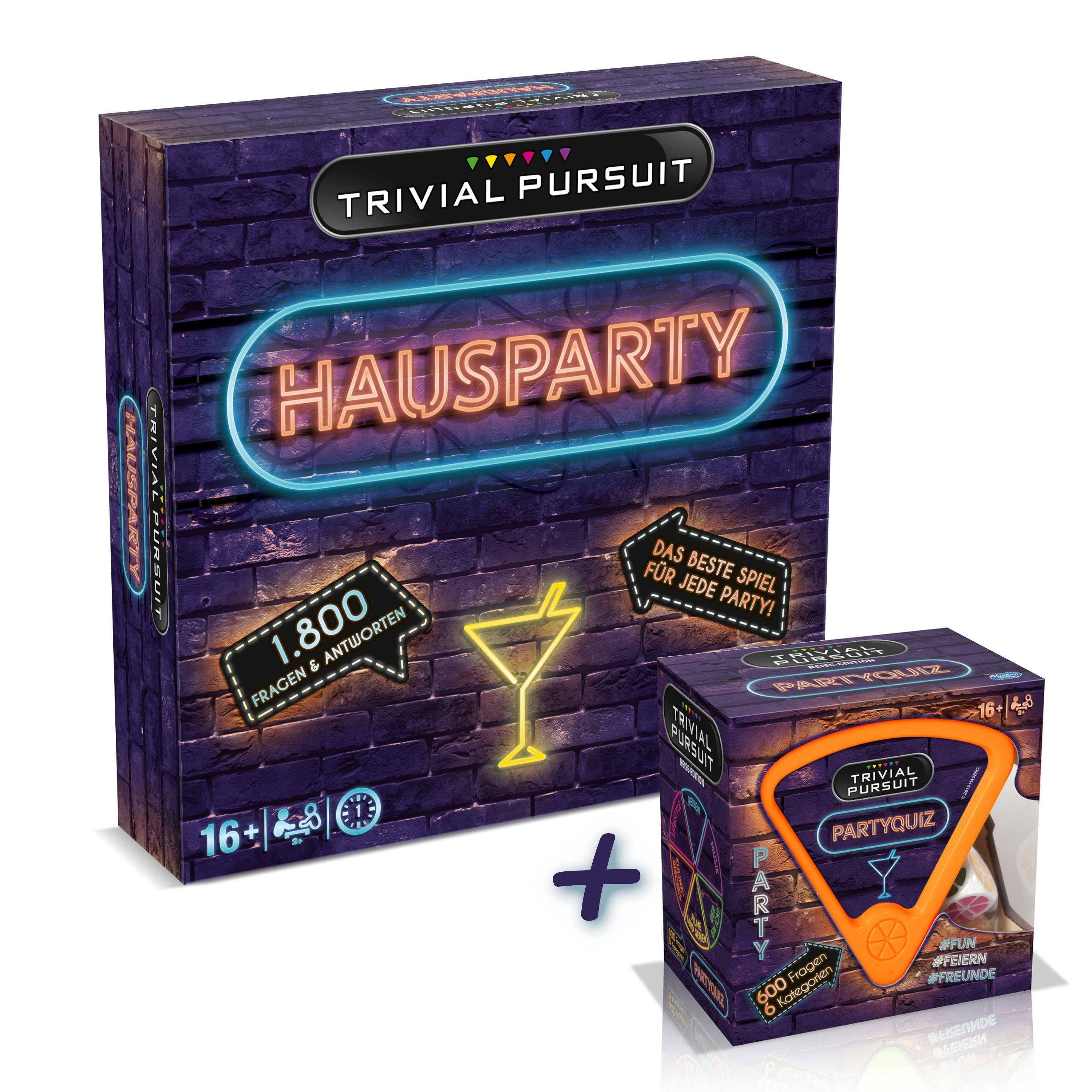 Winning Moves Spiel Trivial Pursuit BUNDLE - Hausparty XL + Partyquiz, Wissenspiel