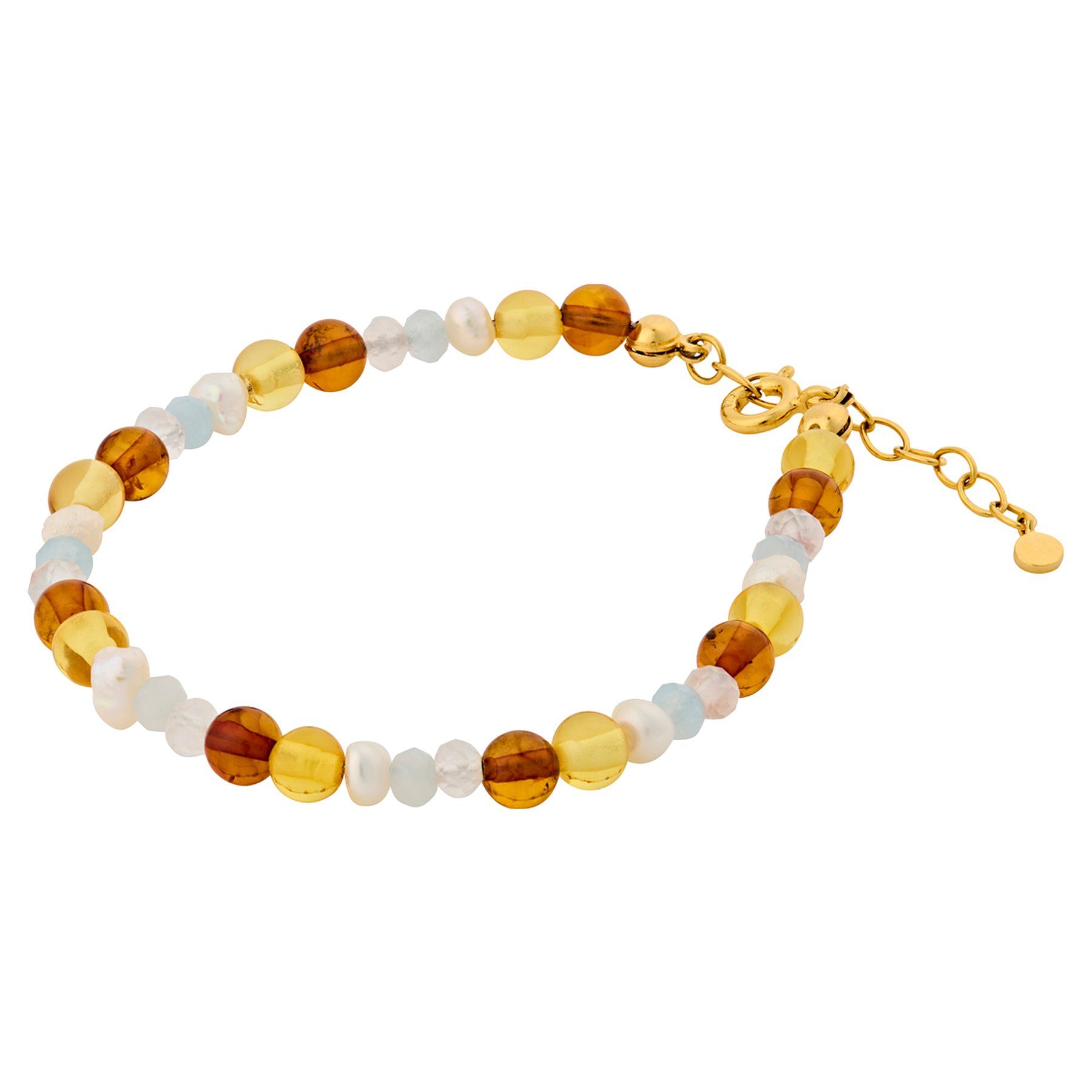 Damen Vergoldet Armband Perlenarmband Glow Amber Pernille Corydon Bracelet