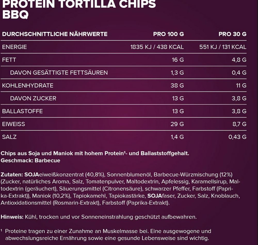 Ironmaxx IronMaxx Protein Tortilla Chips- 60g Chips