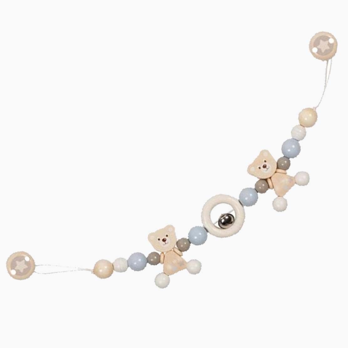 goki Kinderwagenkette Kinderwagenkette Bär rose (packung, 1-tlg., set), Kunstwerke aus hochwertigem Holz