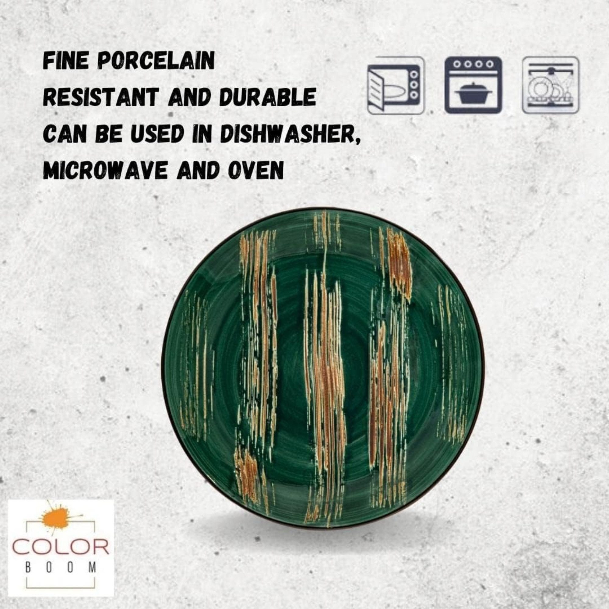 Wilmax England Geschirr-Set, COLORBOOM Essteller-Set 28 cm, 2er-Set, Porzellan, Modern & Langlebig