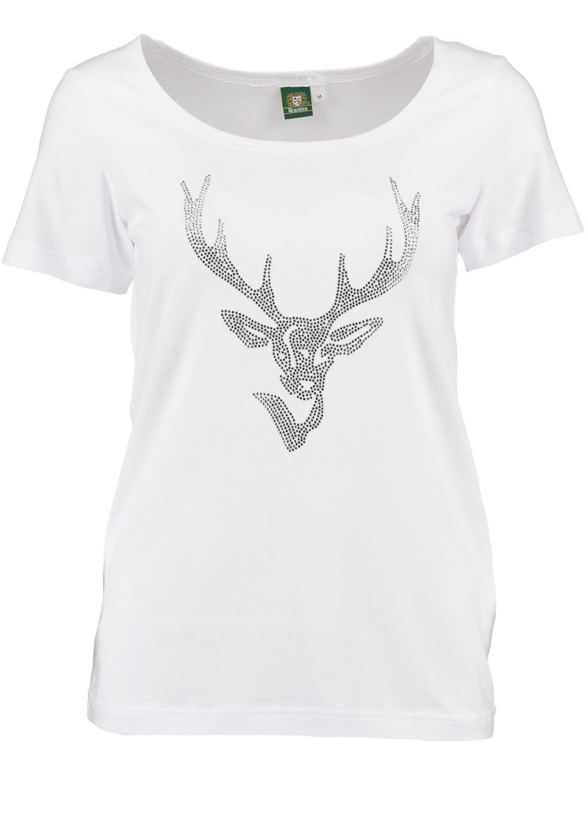 OS Trachten Trachtenshirt Xilavo Rundhalsausschnitt günstig online kaufen