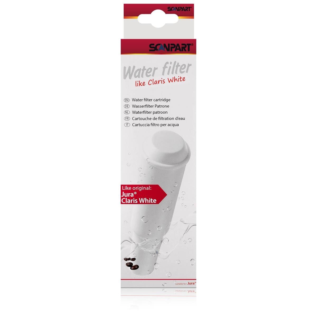 Scanpart Wasserfilter SCANPART Wasserfilter Alternative zu Jura Claris White